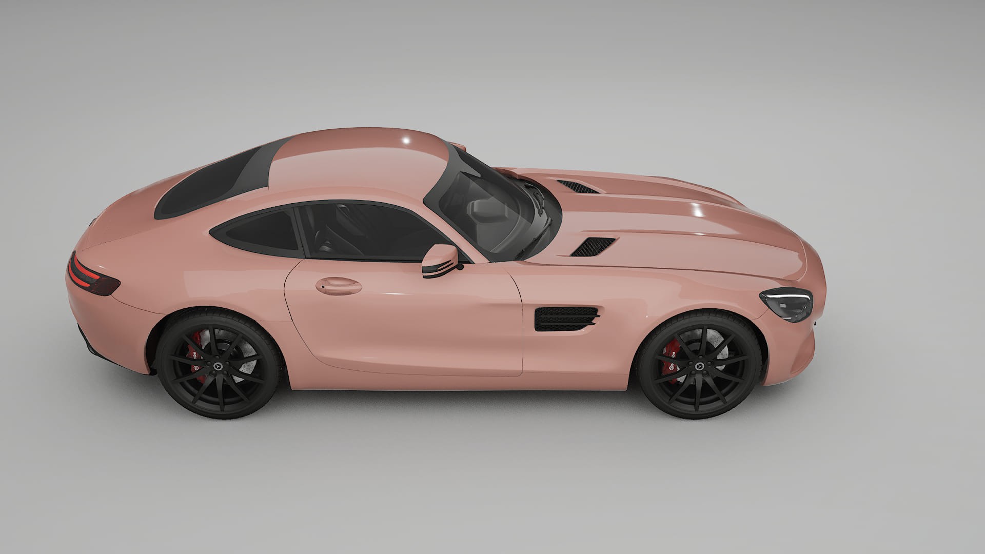 Mercedes AMG GT C190 Coupe TPU Lackskyddsfilm | BLUSH Färgskiftande PPF – Komplett Förskuret Kit