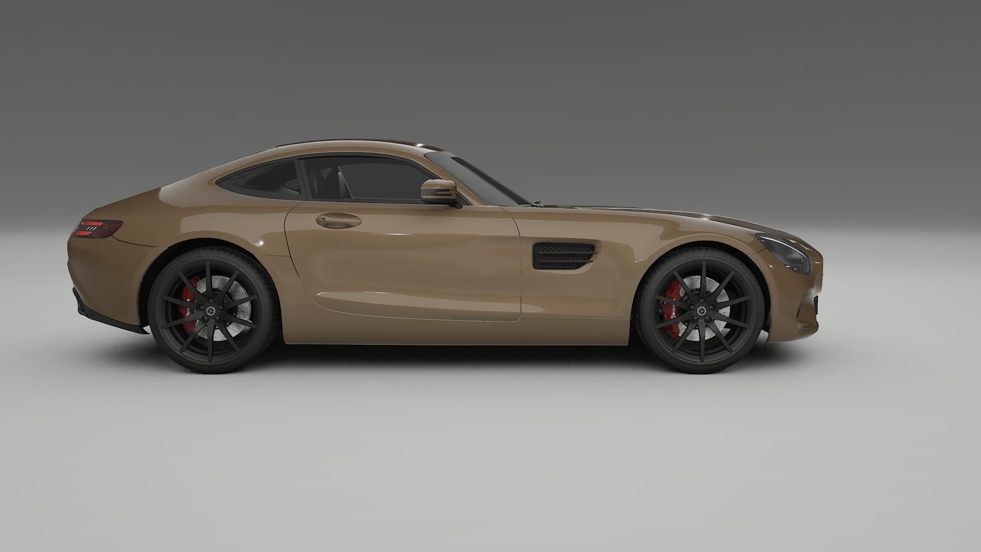 Mercedes AMG GT C190 Coupe TPU Lackskyddsfilm | SAHARA Färgskiftande PPF – Komplett Förskuret Kit