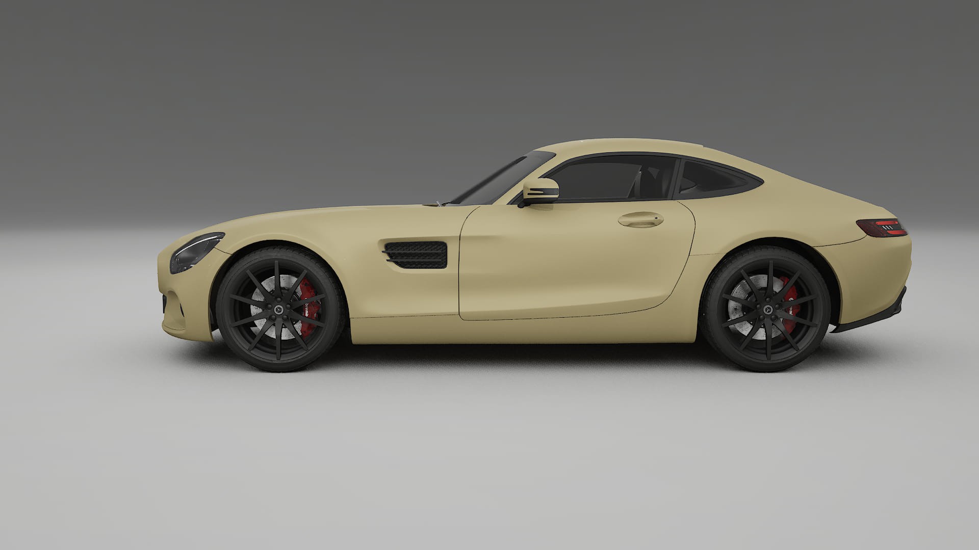 Mercedes AMG GT C190 Coupe TPU Lackskyddsfilm | SAND Färgskiftande PPF – Komplett Förskuret Kit