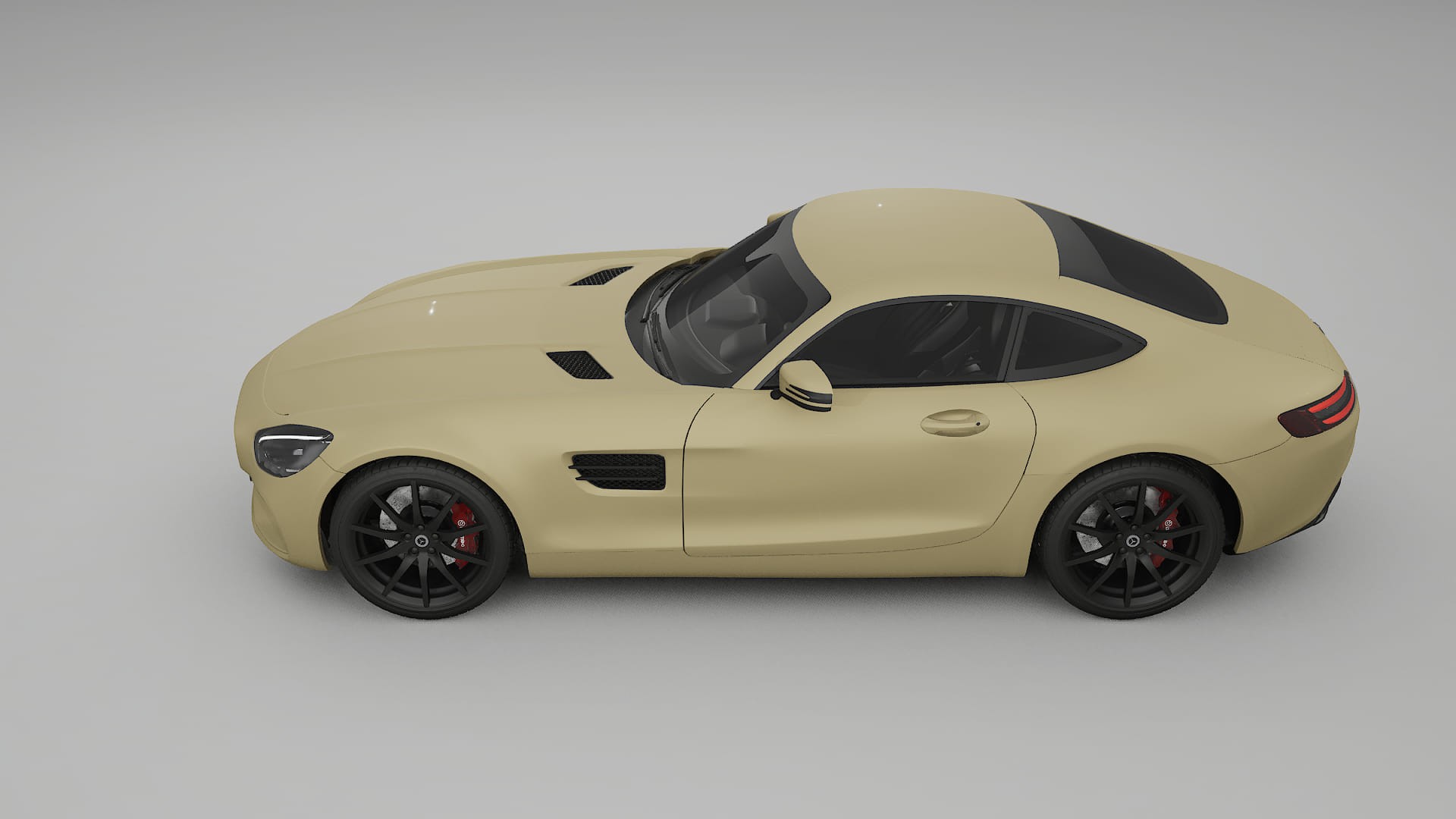 Mercedes AMG GT C190 Coupe TPU Lackskyddsfilm | SAND Färgskiftande PPF – Komplett Förskuret Kit