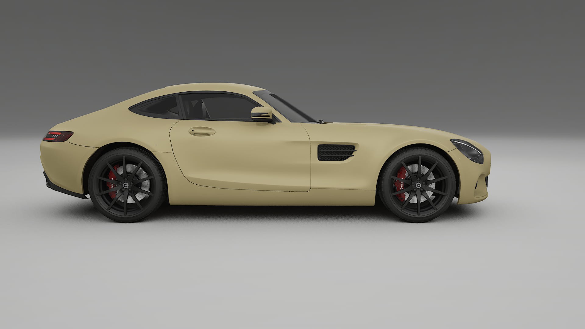 Mercedes AMG GT C190 Coupe TPU Lackskyddsfilm | SAND Färgskiftande PPF – Komplett Förskuret Kit