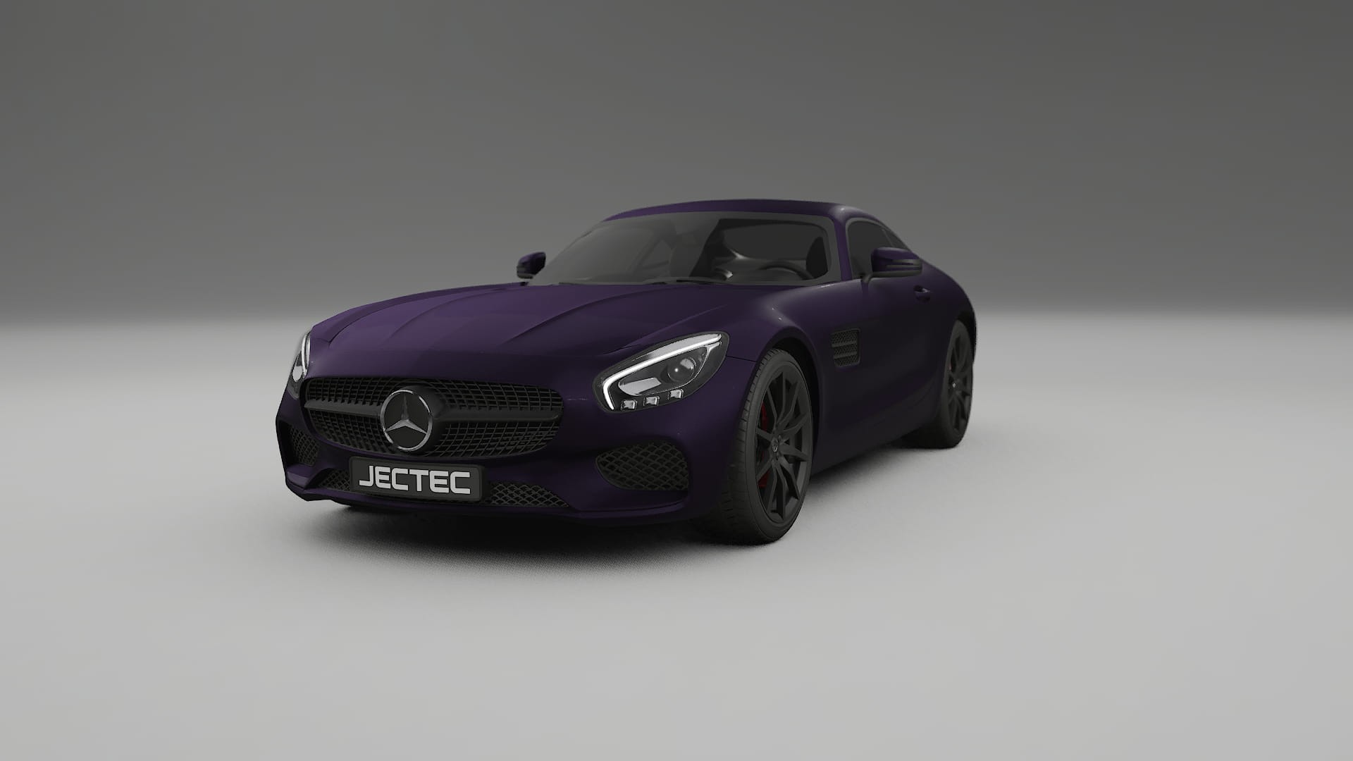 Mercedes AMG GT C190 Coupe TPU Lackskyddsfilm | VIOLET Färgskiftande PPF – Komplett Förskuret Kit