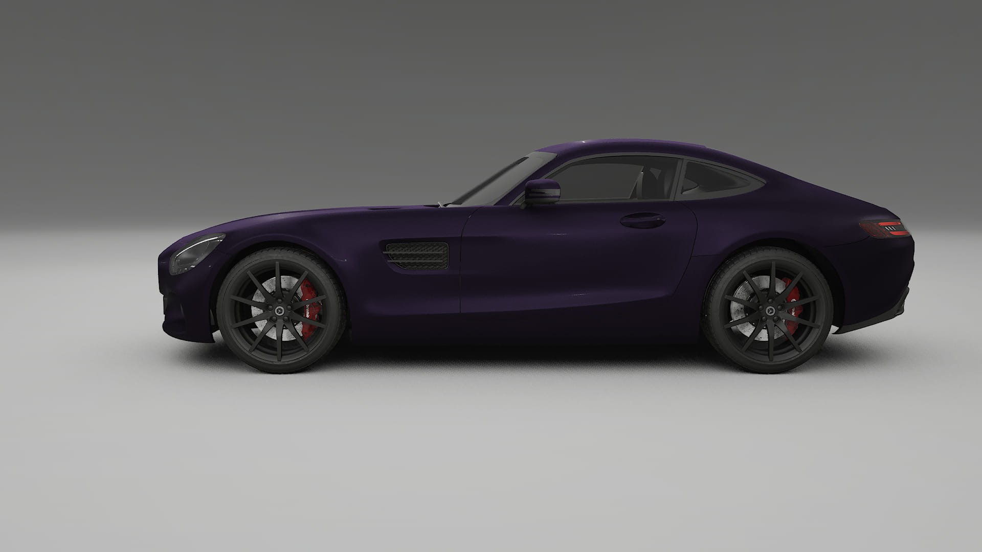 Mercedes AMG GT C190 Coupe TPU Lackskyddsfilm | VIOLET Färgskiftande PPF – Komplett Förskuret Kit