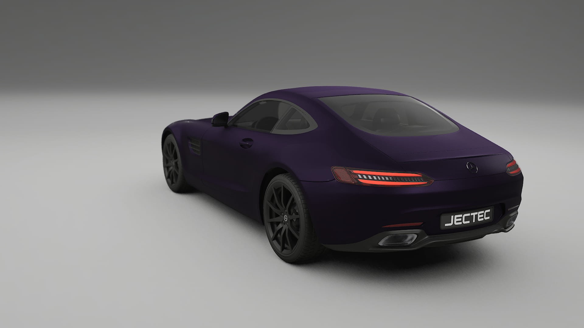 Mercedes AMG GT C190 Coupe TPU Lackskyddsfilm | VIOLET Färgskiftande PPF – Komplett Förskuret Kit