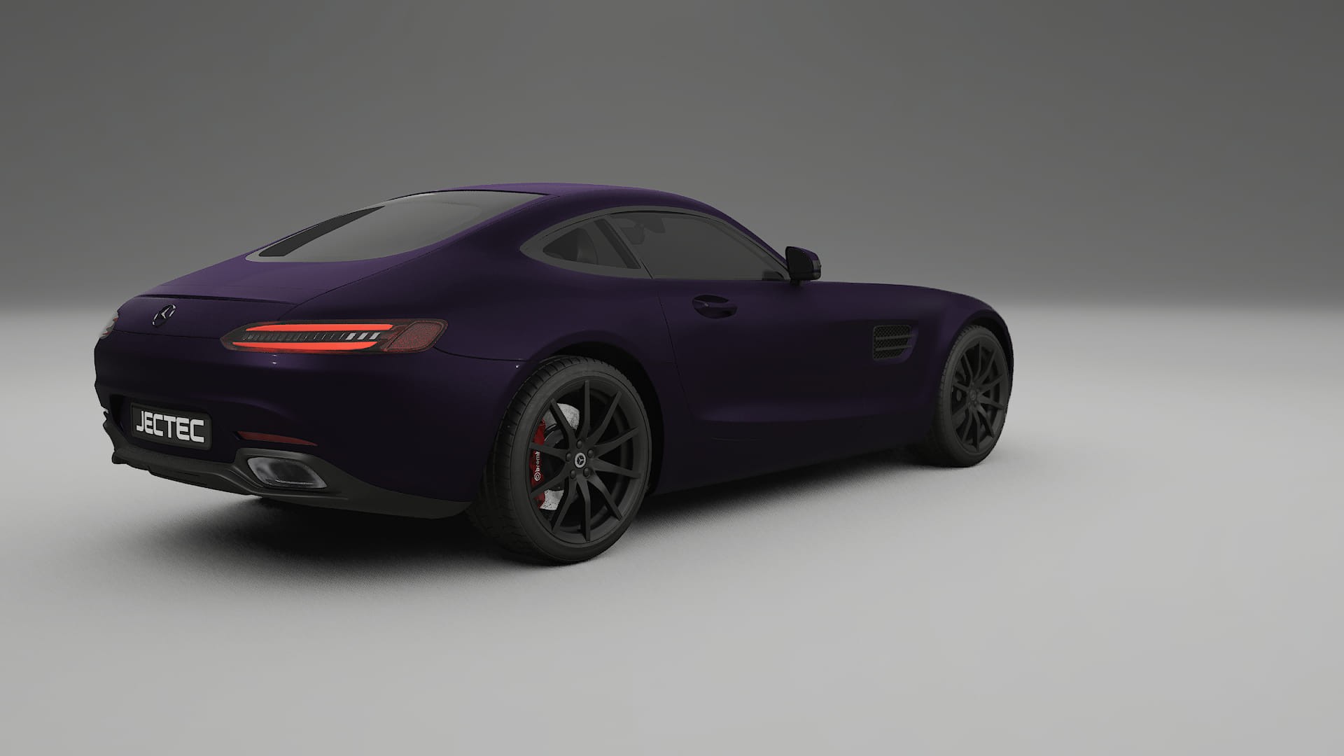 Mercedes AMG GT C190 Coupe TPU Lackskyddsfilm | VIOLET Färgskiftande PPF – Komplett Förskuret Kit