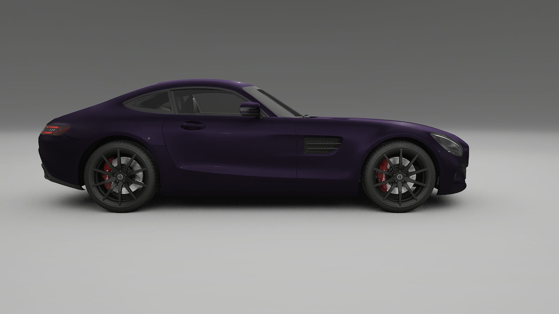 Mercedes AMG GT C190 Coupe TPU Lackskyddsfilm | VIOLET Färgskiftande PPF – Komplett Förskuret Kit