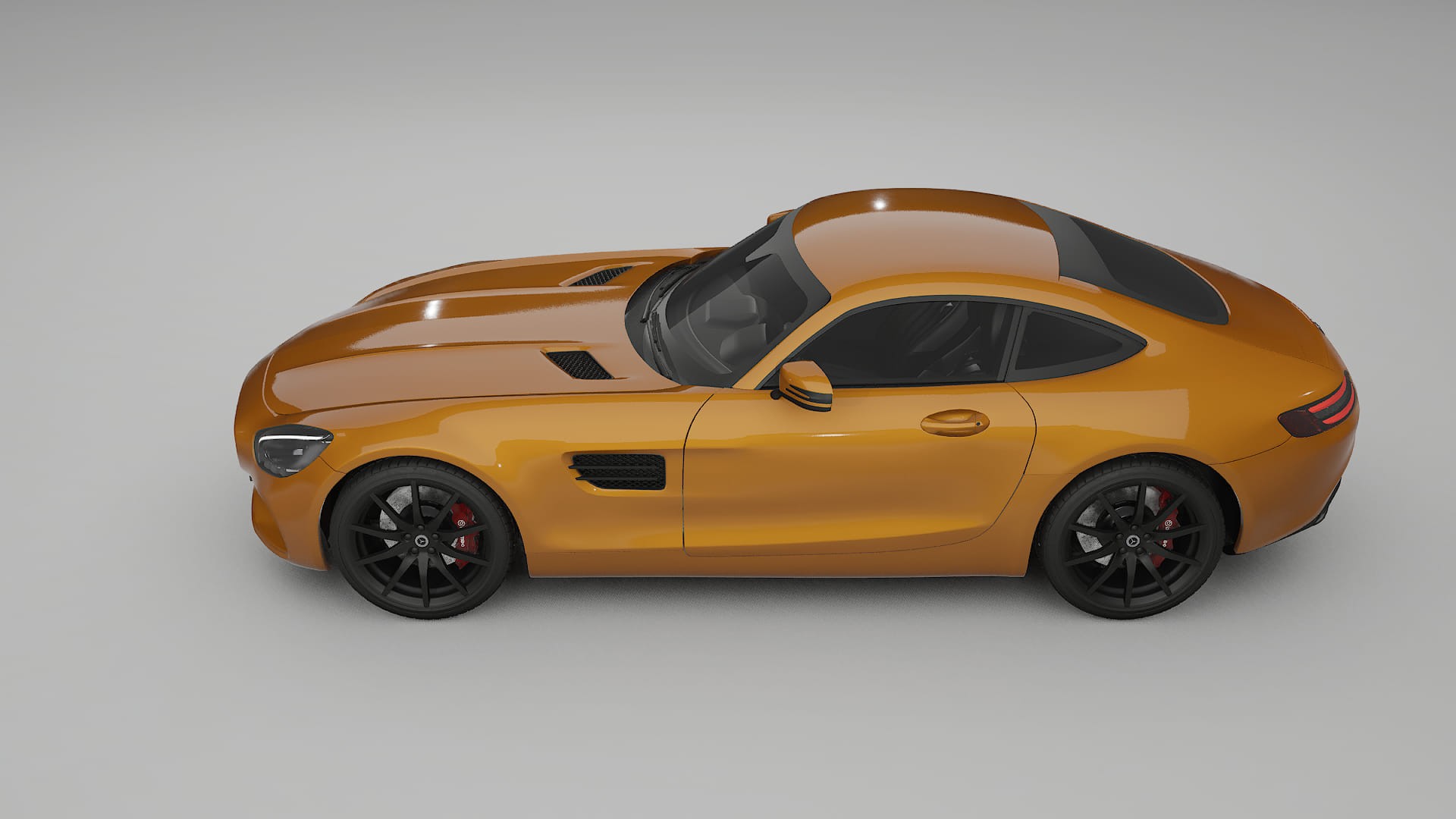 Mercedes AMG GT C190 Coupe TPU Lackskyddsfilm | DAISY Färgskiftande PPF – Komplett Förskuret Kit