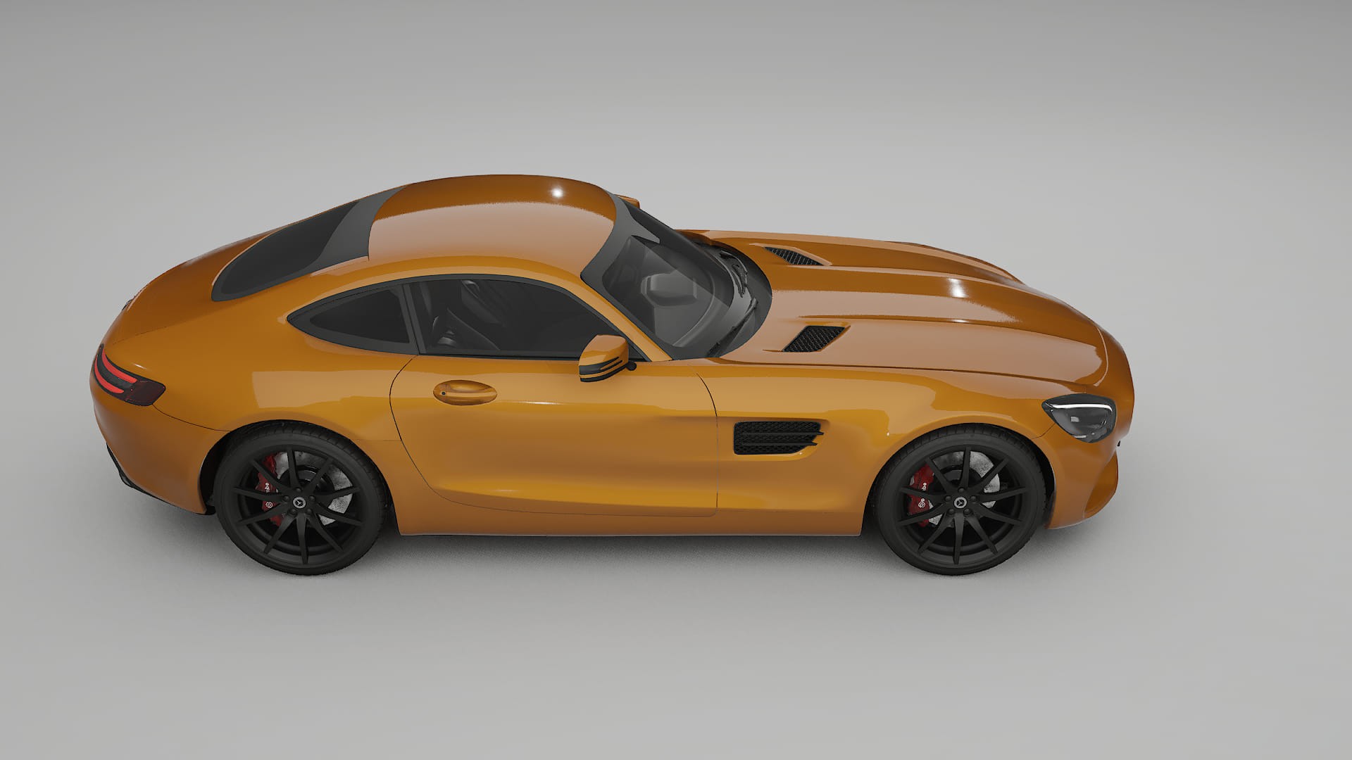 Mercedes AMG GT C190 Coupe TPU Lackskyddsfilm | DAISY Färgskiftande PPF – Komplett Förskuret Kit