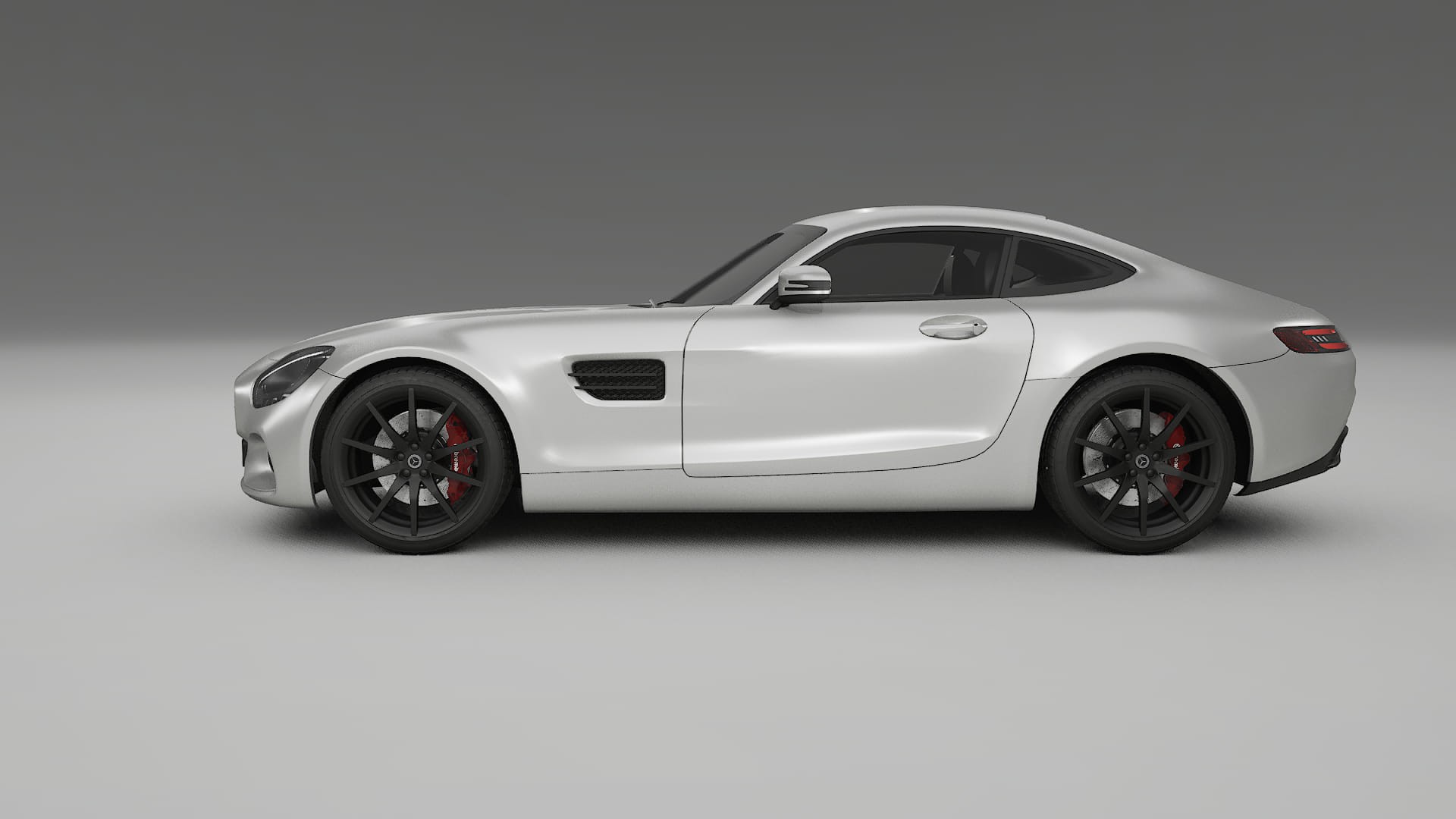 Mercedes AMG GT C190 Coupe TPU Lackskyddsfilm | OPAL Färgskiftande PPF – Komplett Förskuret Kit
