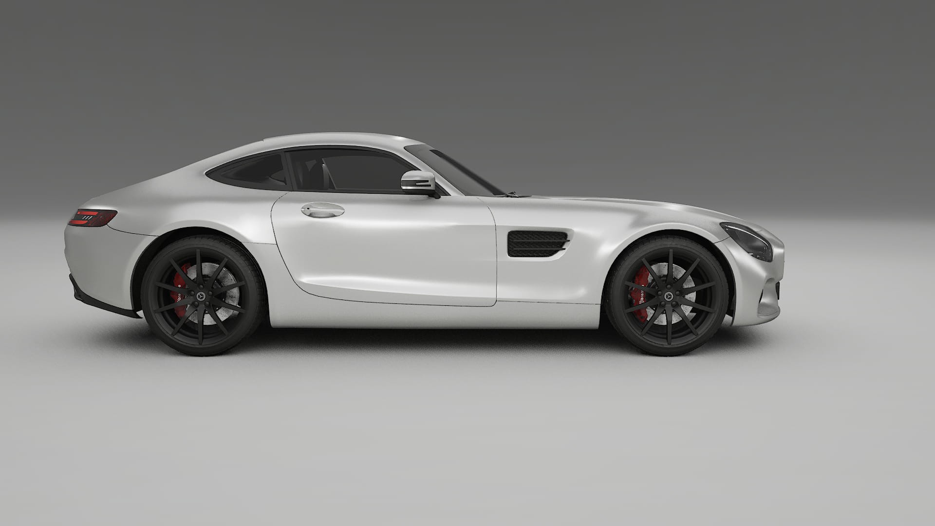 Mercedes AMG GT C190 Coupe TPU Lackskyddsfilm | OPAL Färgskiftande PPF – Komplett Förskuret Kit