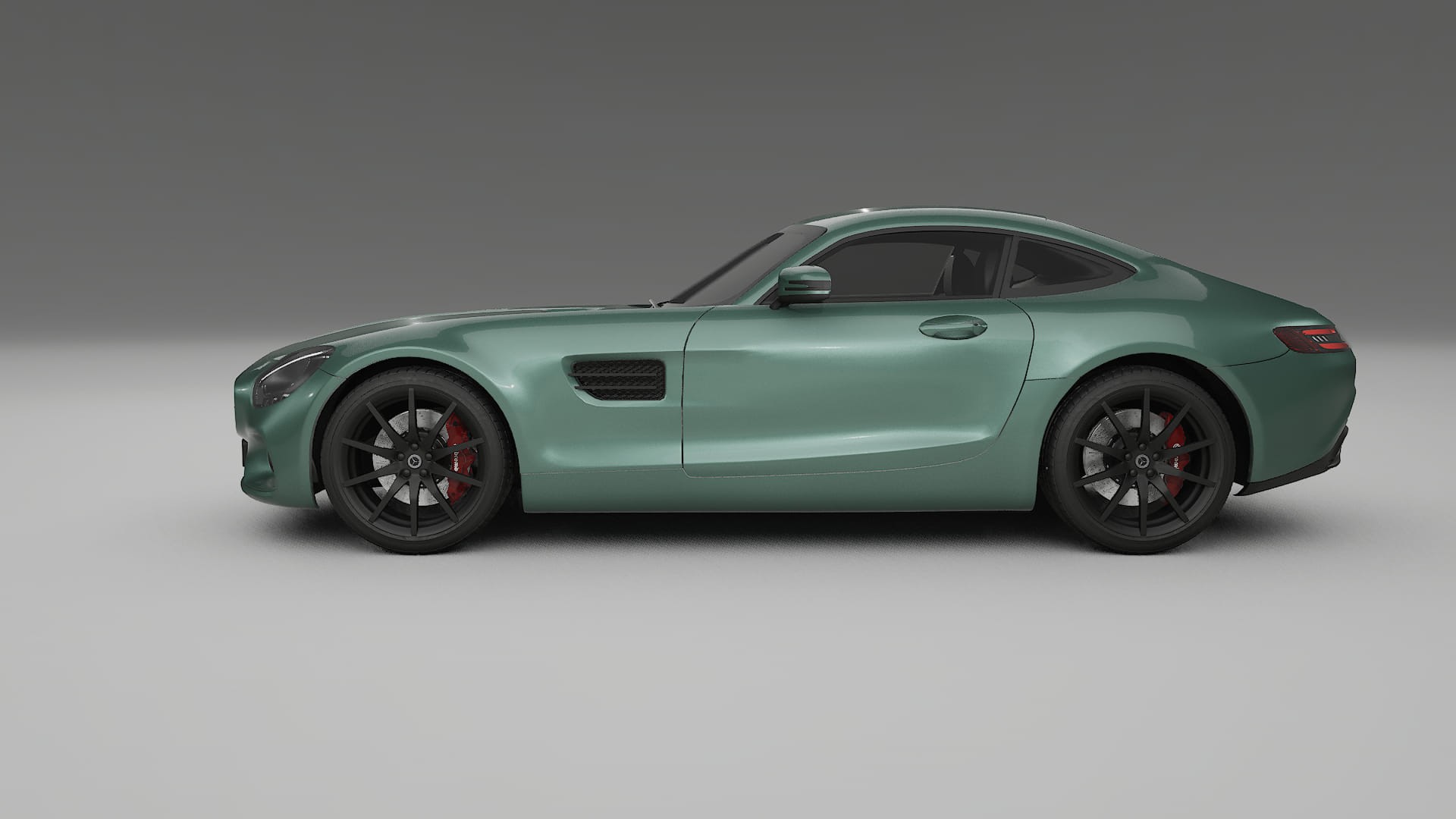 Mercedes AMG GT C190 Coupe TPU Lackskyddsfilm | EVERGREEN Färgskiftande PPF – Komplett Förskuret Kit