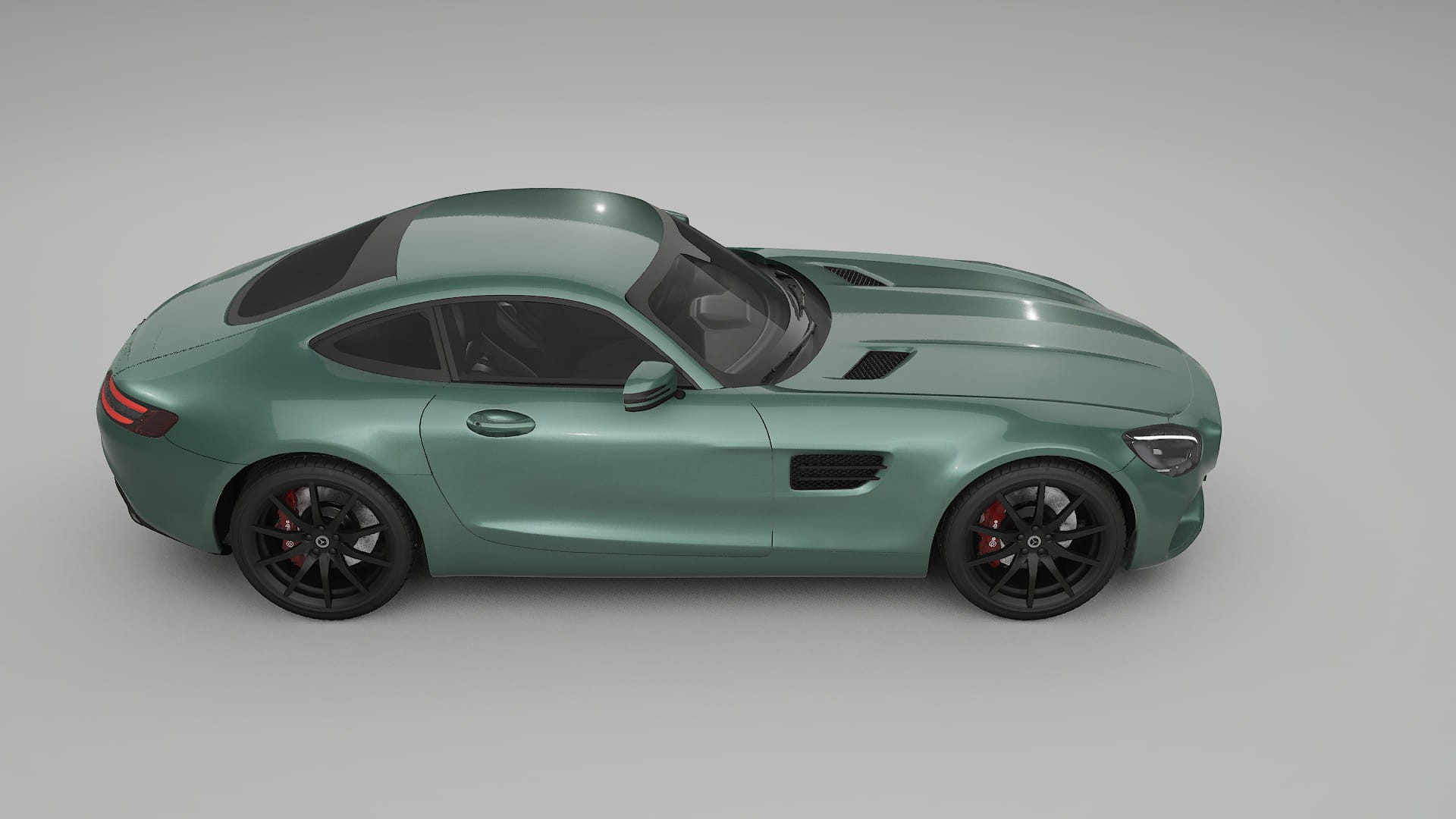 Mercedes AMG GT C190 Coupe TPU Lackskyddsfilm | EVERGREEN Färgskiftande PPF – Komplett Förskuret Kit