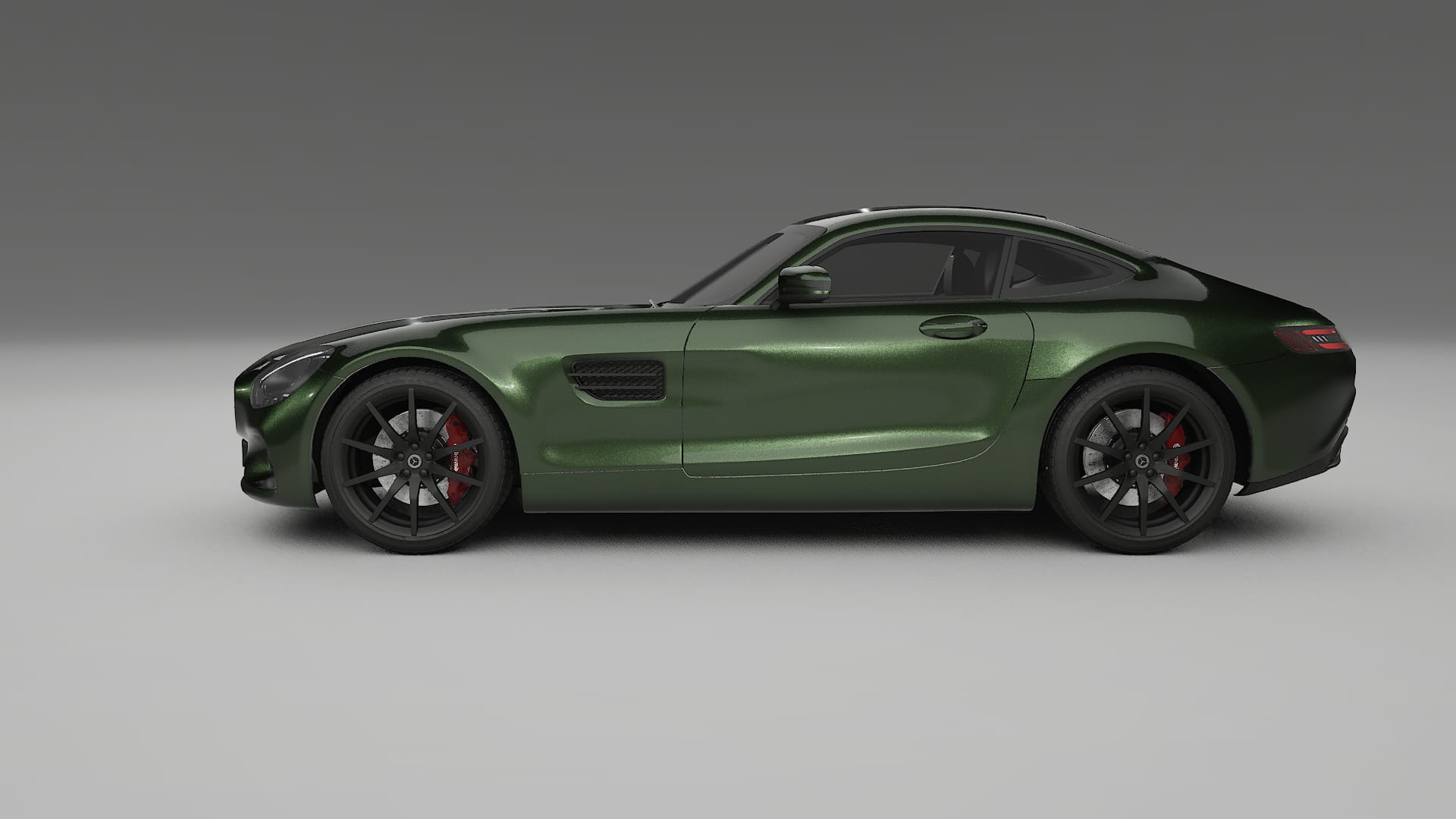 Mercedes AMG GT C190 Coupe TPU Lackskyddsfilm | LAGOON Färgskiftande PPF – Komplett Förskuret Kit