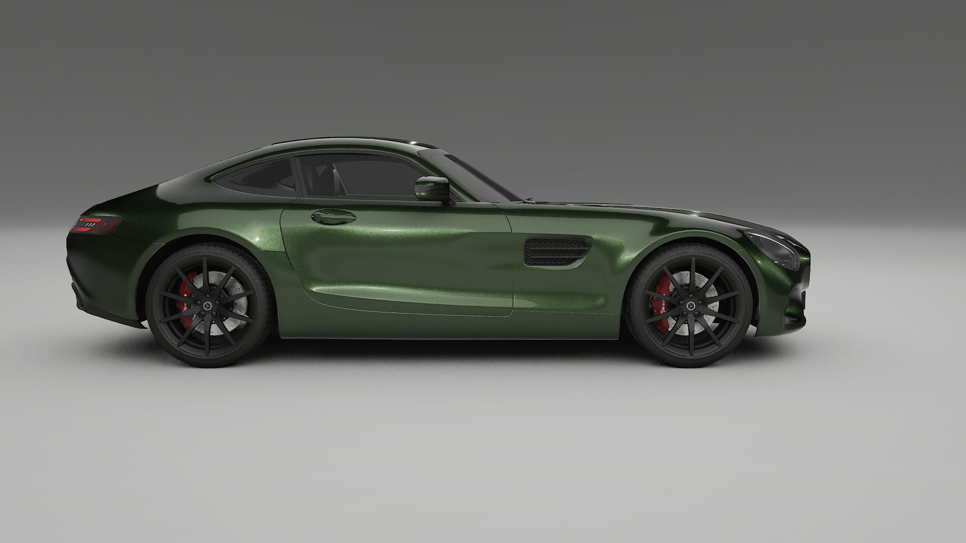 Mercedes AMG GT C190 Coupe TPU Lackskyddsfilm | LAGOON Färgskiftande PPF – Komplett Förskuret Kit