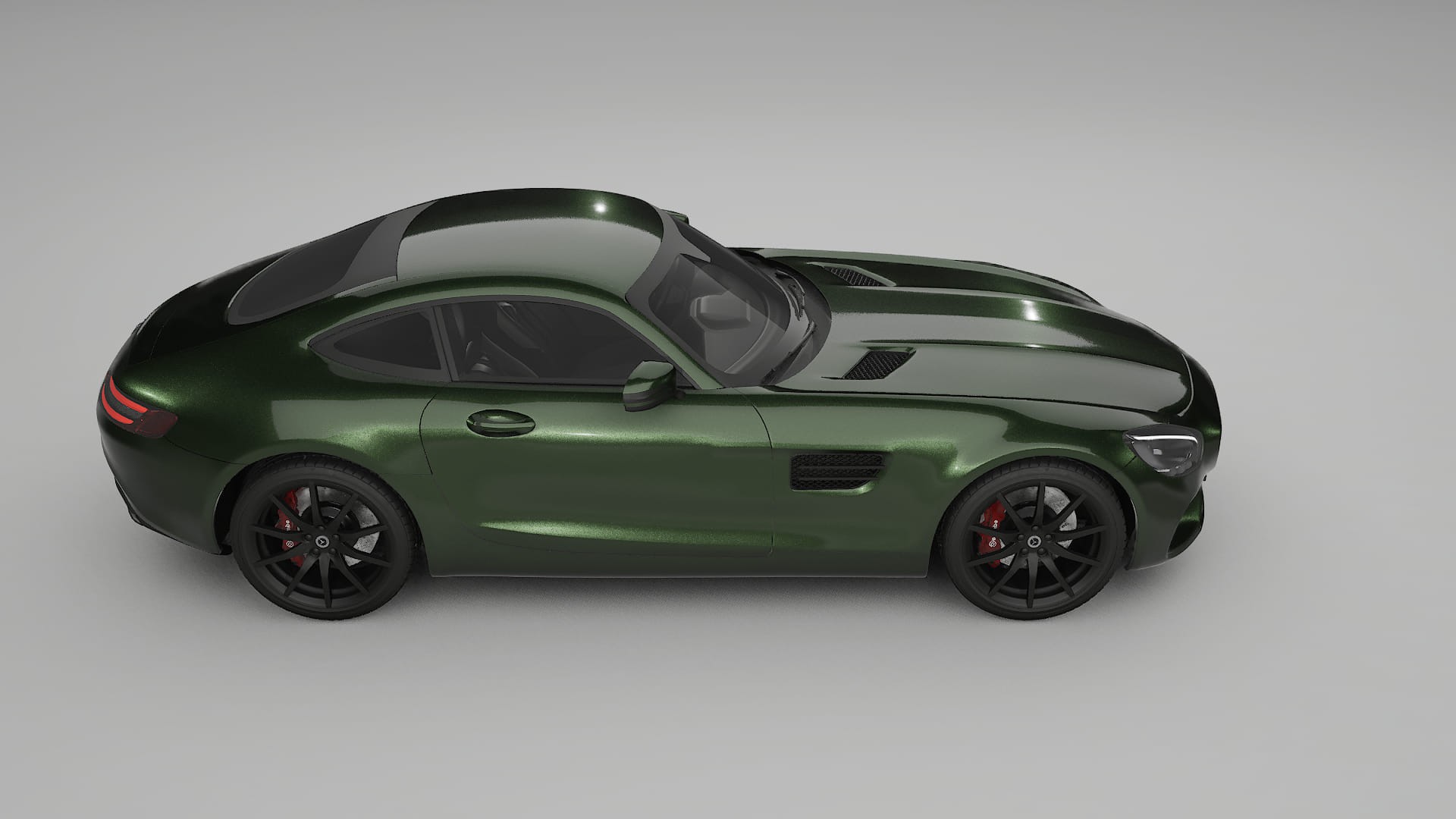 Mercedes AMG GT C190 Coupe TPU Lackskyddsfilm | LAGOON Färgskiftande PPF – Komplett Förskuret Kit