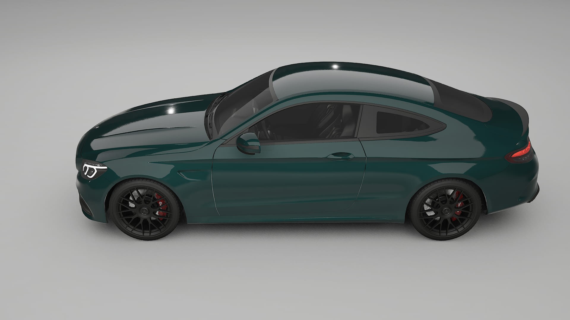 Mercedes C63 AMG W205 Coupe TPU Lackskyddsfilm | INFERNO Färgskiftande PPF – Komplett Förskuret Kit