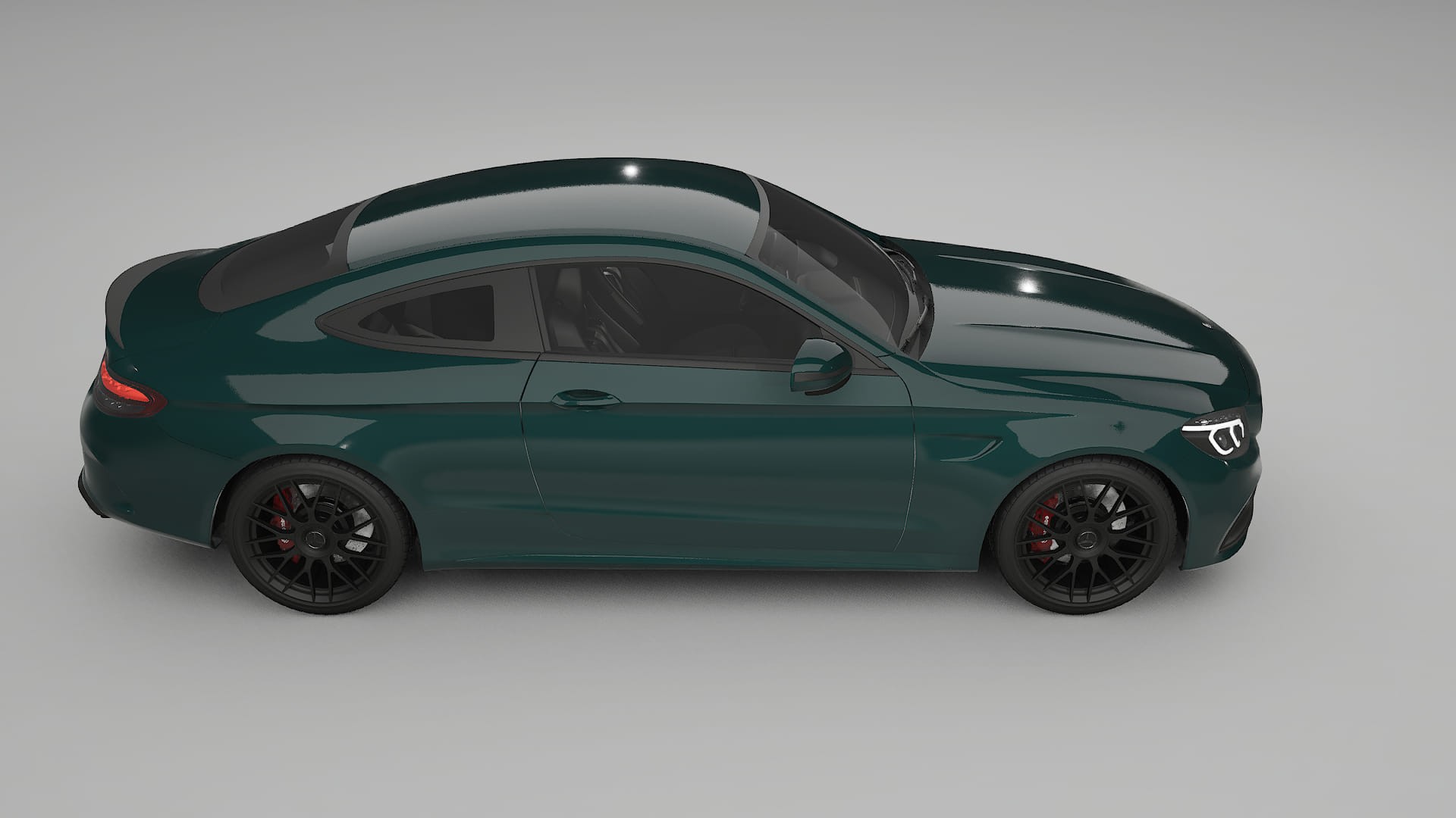 Mercedes C63 AMG W205 Coupe TPU Lackskyddsfilm | INFERNO Färgskiftande PPF – Komplett Förskuret Kit