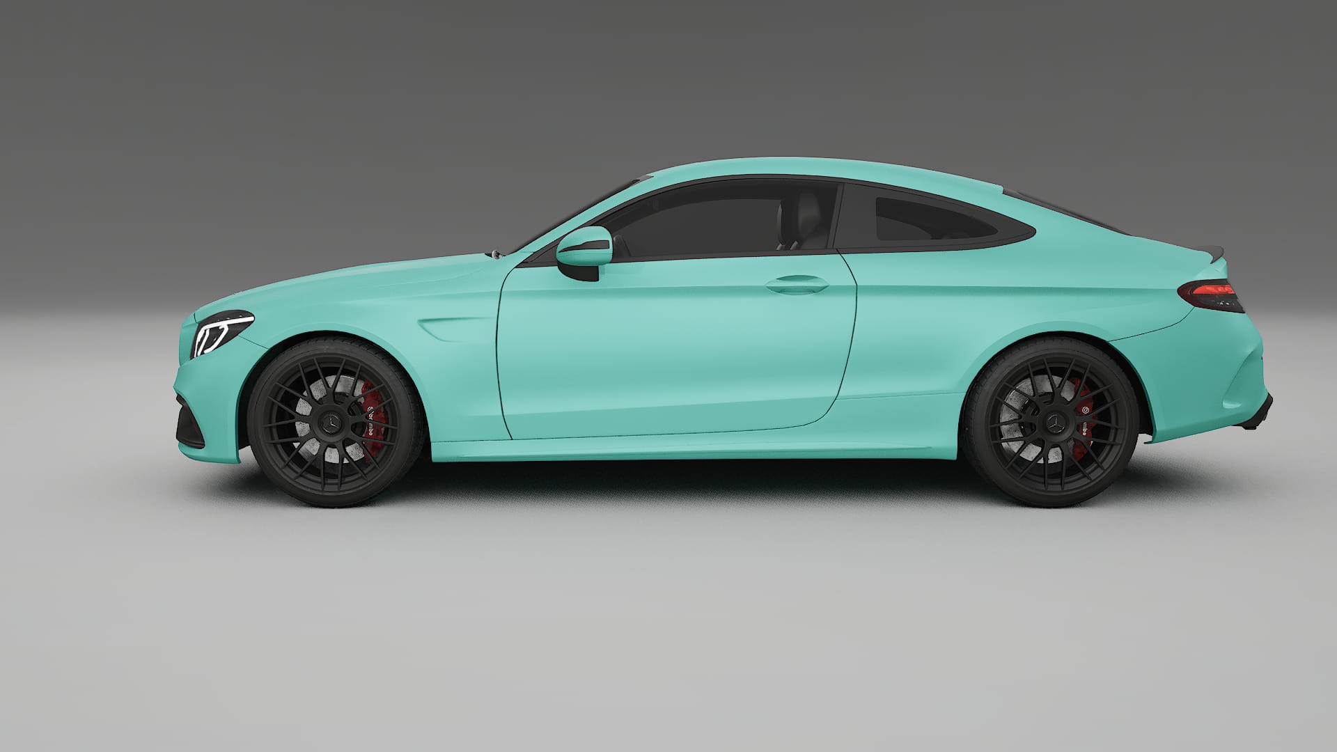 Mercedes C63 AMG W205 Coupe TPU Lackskyddsfilm | FROST Färgskiftande PPF – Komplett Förskuret Kit