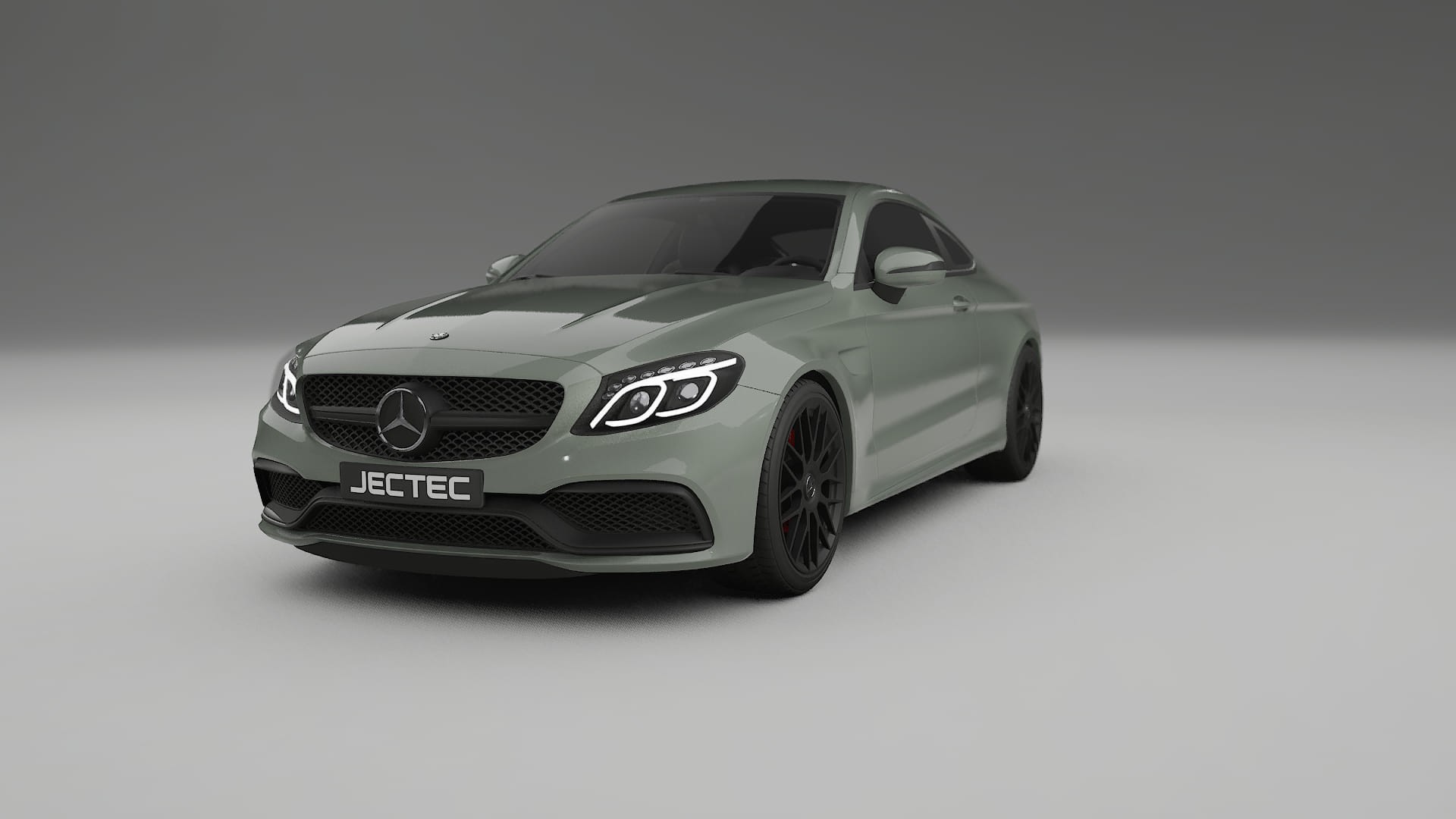 Mercedes C63 AMG W205 Coupe TPU Lackskyddsfilm | SLATE Färgskiftande PPF – Komplett Förskuret Kit