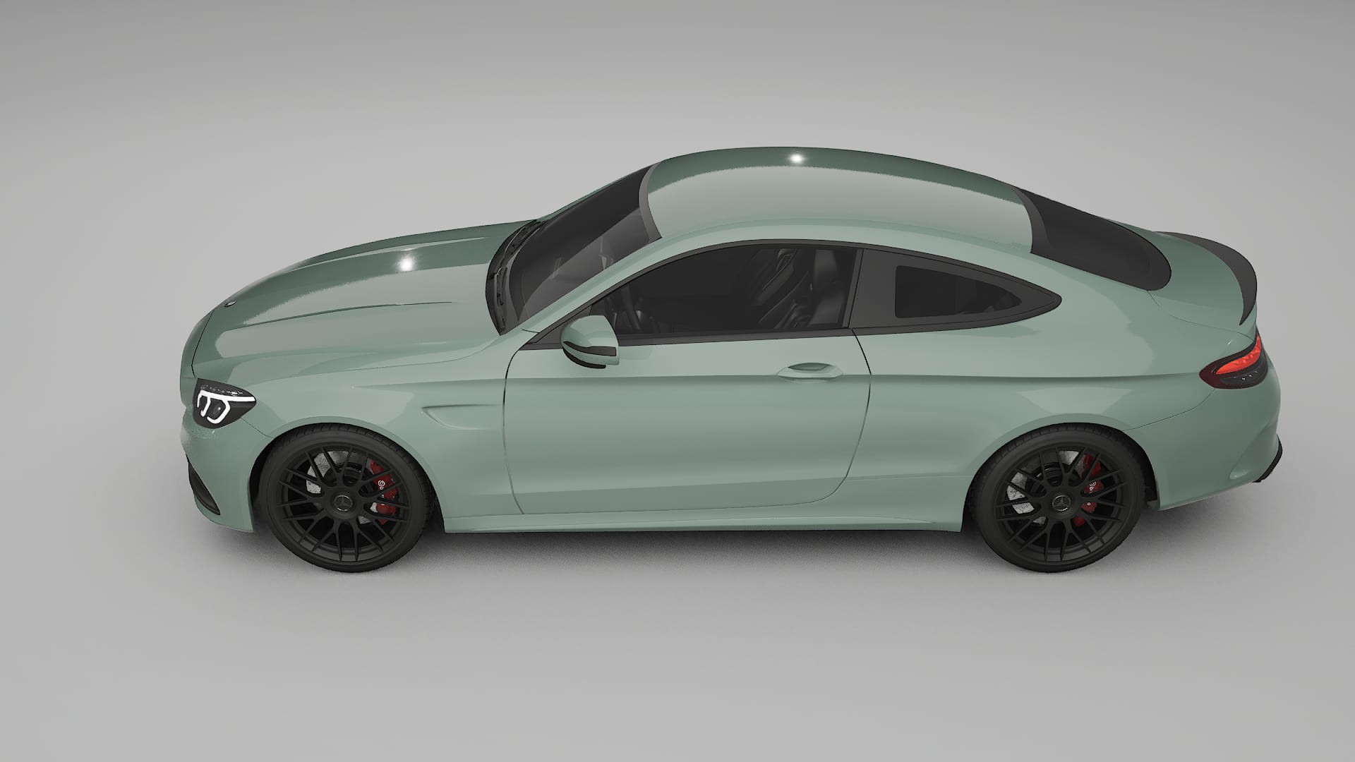 Mercedes C63 AMG W205 Coupe TPU Lackskyddsfilm | CINDER Färgskiftande PPF – Komplett Förskuret Kit