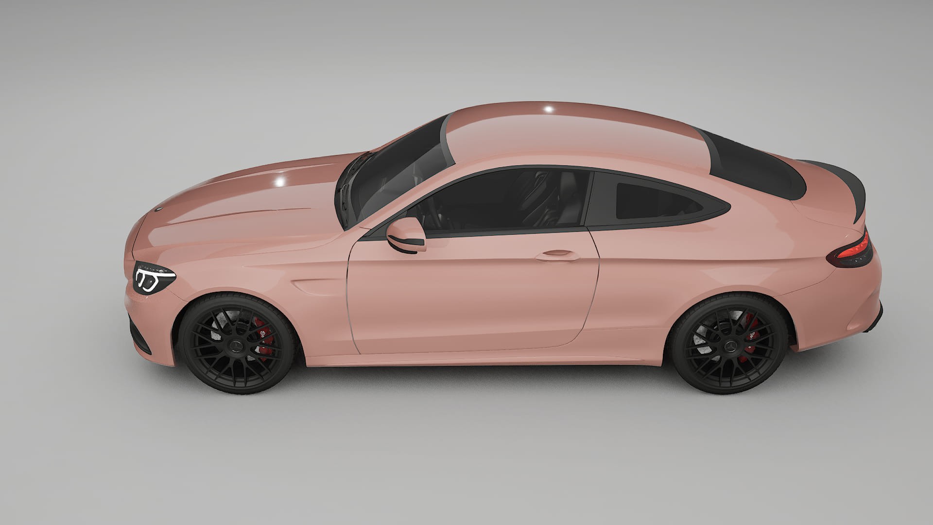 Mercedes C63 AMG W205 Coupe TPU Lackskyddsfilm | BLUSH Färgskiftande PPF – Komplett Förskuret Kit