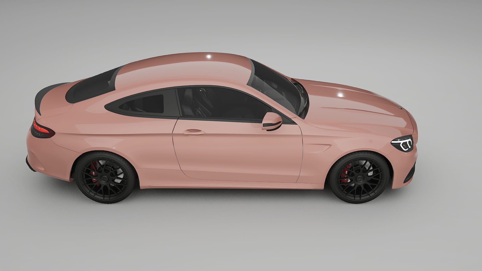 Mercedes C63 AMG W205 Coupe TPU Lackskyddsfilm | BLUSH Färgskiftande PPF – Komplett Förskuret Kit