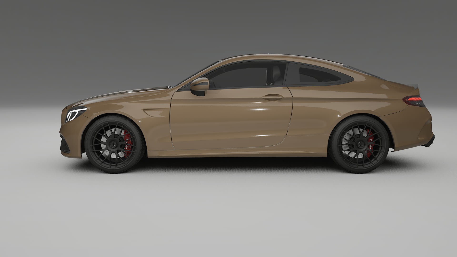 Mercedes C63 AMG W205 Coupe TPU Lackskyddsfilm | SAHARA Färgskiftande PPF – Komplett Förskuret Kit