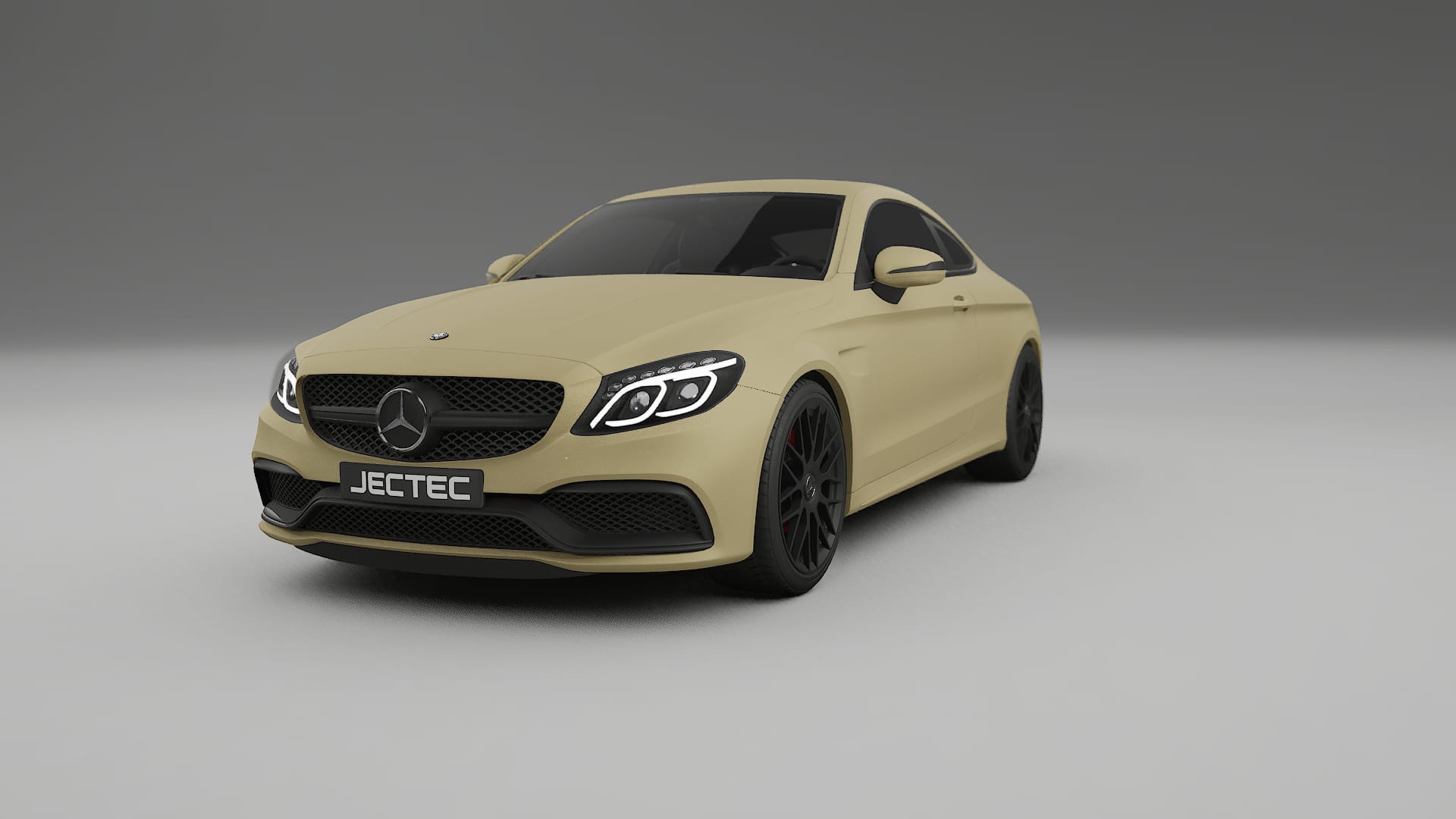 Mercedes C63 AMG W205 Coupe TPU Lackskyddsfilm | SAND Färgskiftande PPF – Komplett Förskuret Kit
