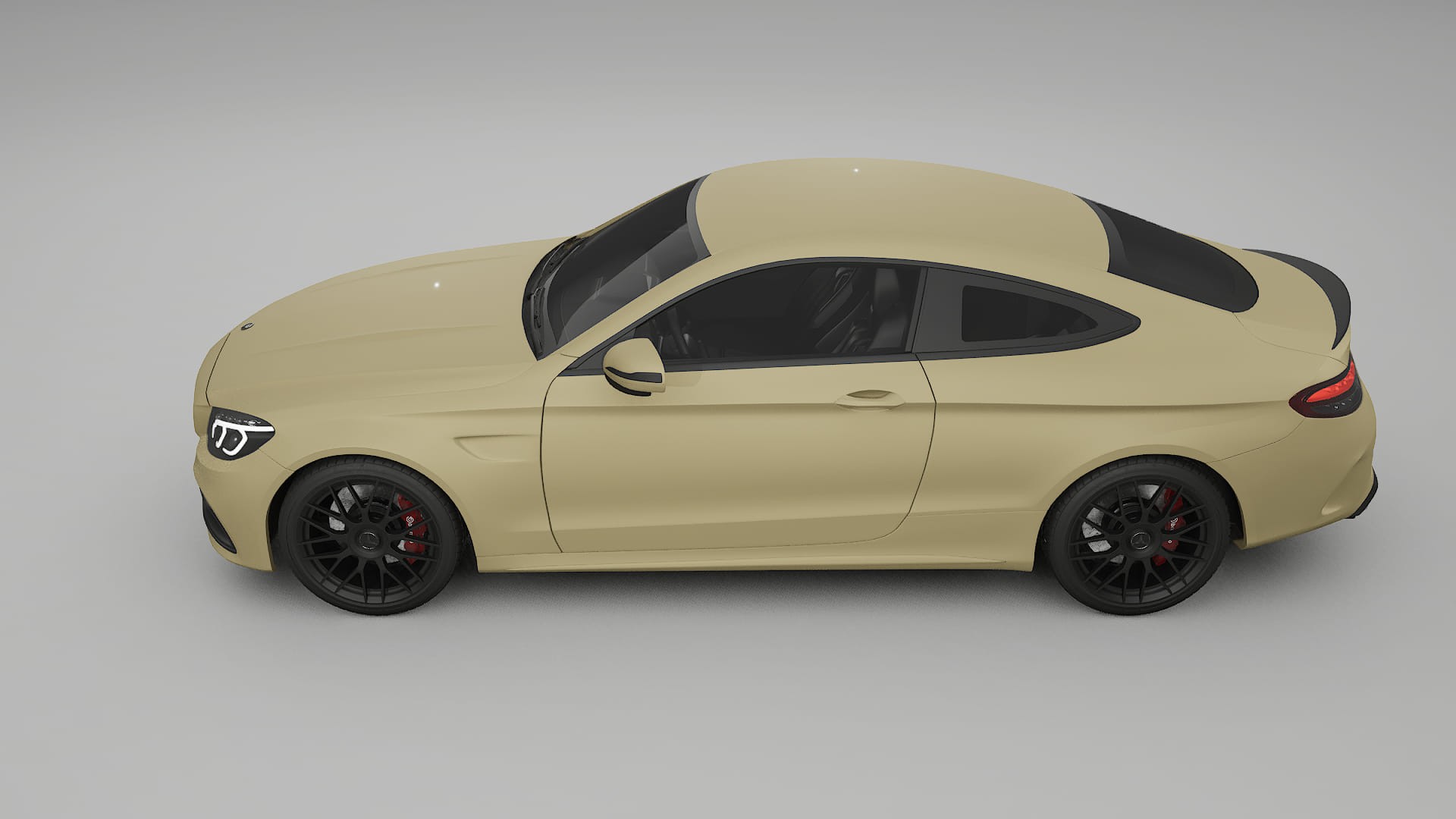 Mercedes C63 AMG W205 Coupe TPU Lackskyddsfilm | SAND Färgskiftande PPF – Komplett Förskuret Kit
