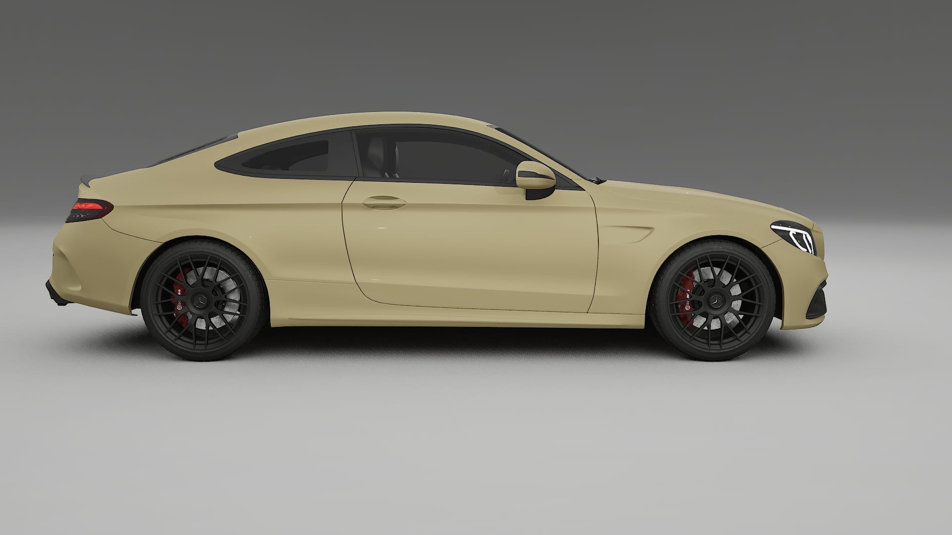 Mercedes C63 AMG W205 Coupe TPU Lackskyddsfilm | SAND Färgskiftande PPF – Komplett Förskuret Kit