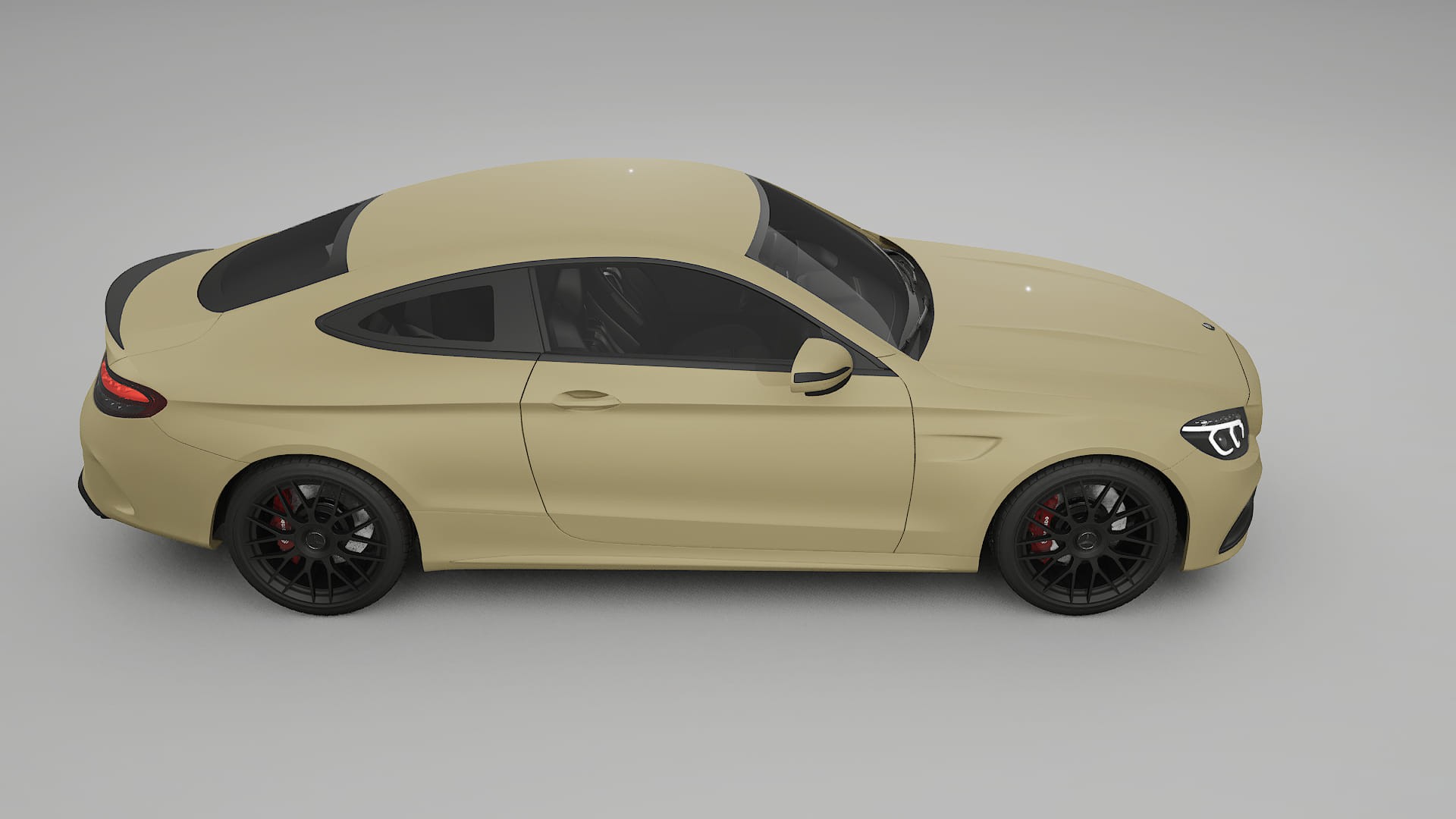 Mercedes C63 AMG W205 Coupe TPU Lackskyddsfilm | SAND Färgskiftande PPF – Komplett Förskuret Kit