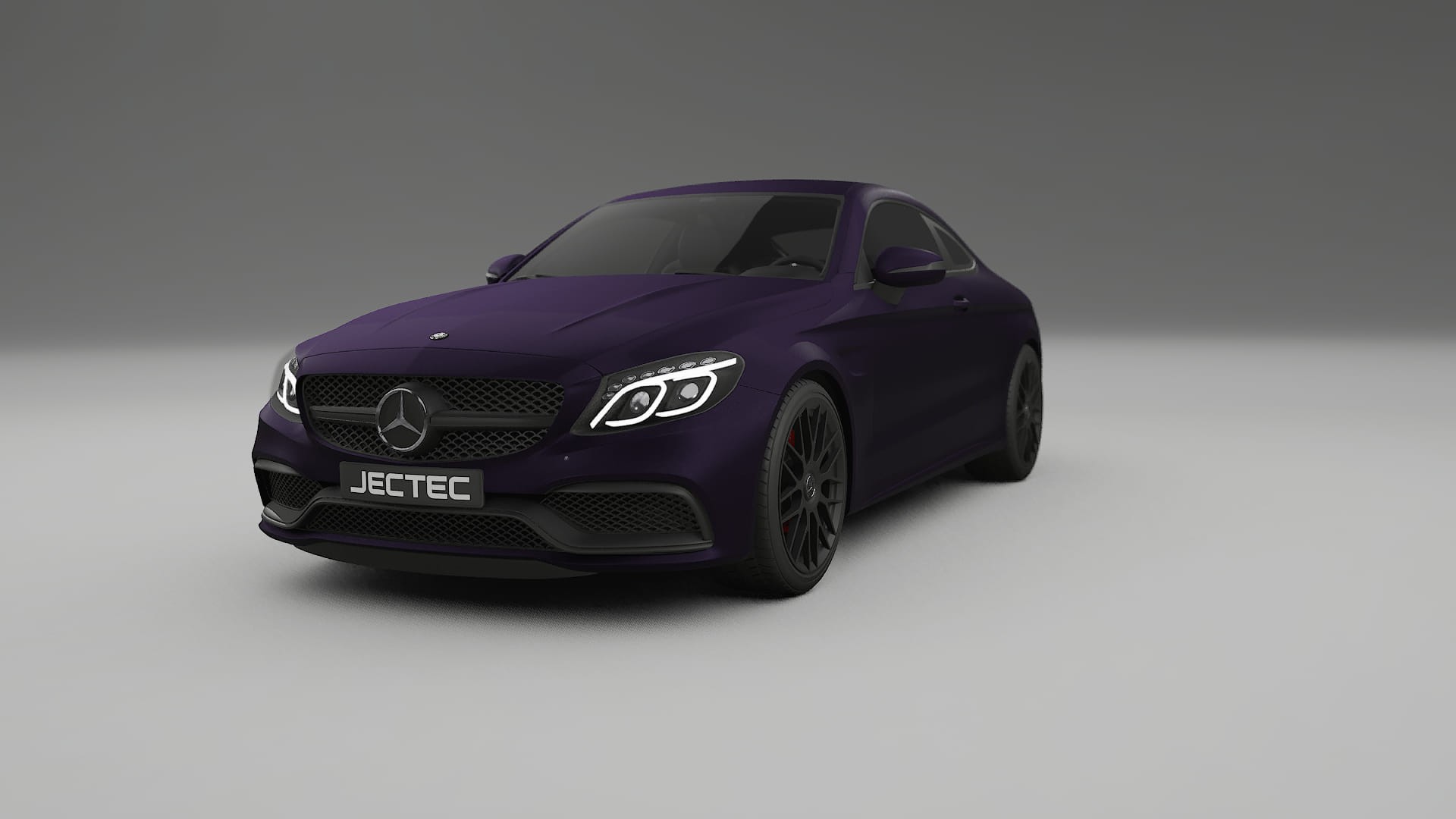 Mercedes C63 AMG W205 Coupe TPU Lackskyddsfilm | VIOLET Färgskiftande PPF – Komplett Förskuret Kit