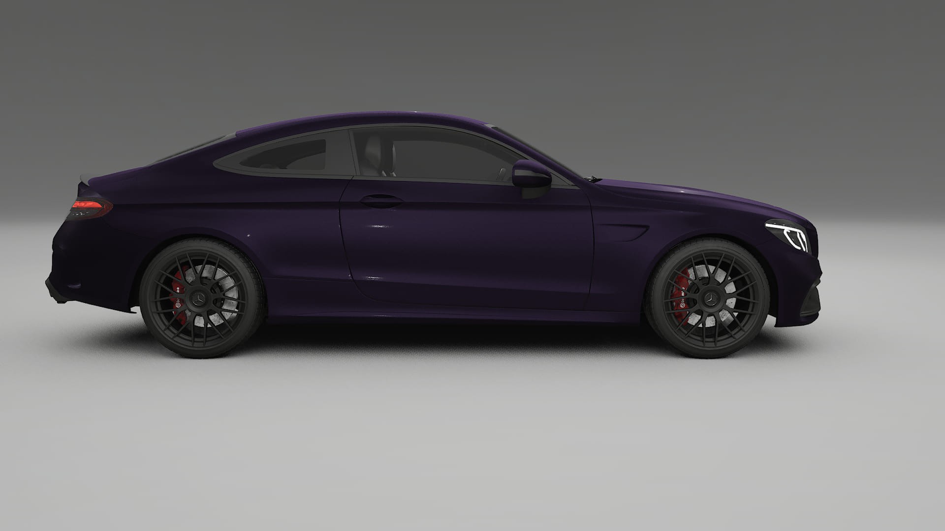 Mercedes C63 AMG W205 Coupe TPU Lackskyddsfilm | VIOLET Färgskiftande PPF – Komplett Förskuret Kit