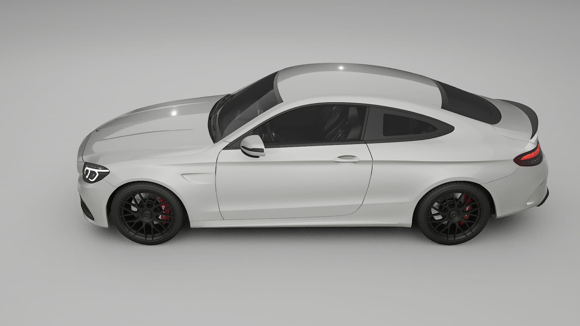 Mercedes C63 AMG W205 Coupe TPU Lackskyddsfilm | PEARL Färgskiftande PPF – Komplett Förskuret Kit