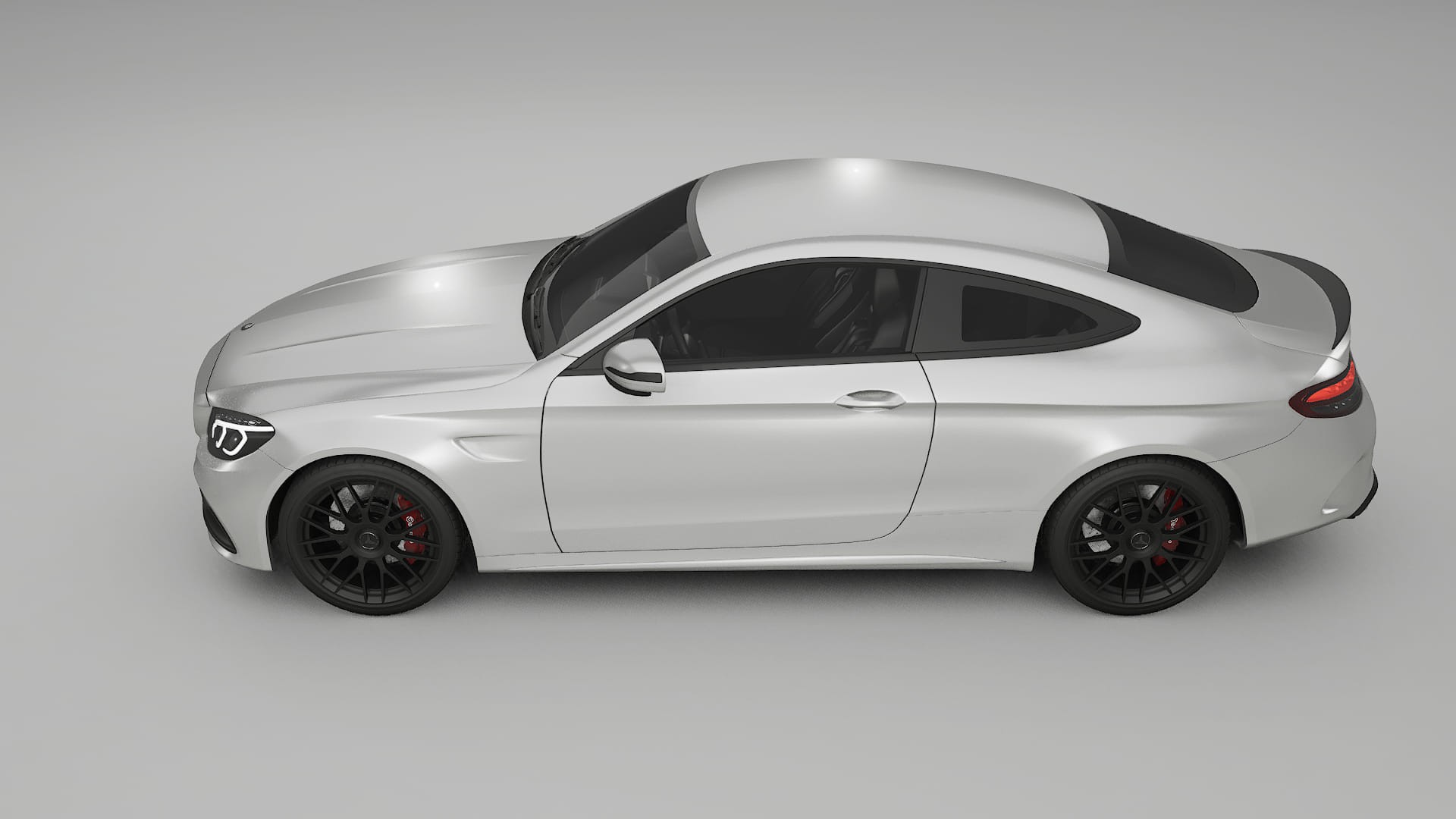 Mercedes C63 AMG W205 Coupe TPU Lackskyddsfilm | OPAL Färgskiftande PPF – Komplett Förskuret Kit