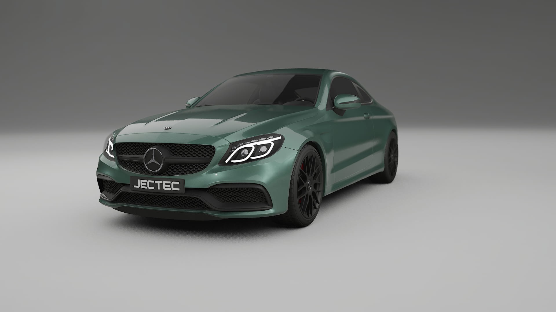 Mercedes C63 AMG W205 Coupe TPU Lackskyddsfilm | EVERGREEN Färgskiftande PPF – Komplett Förskuret Kit