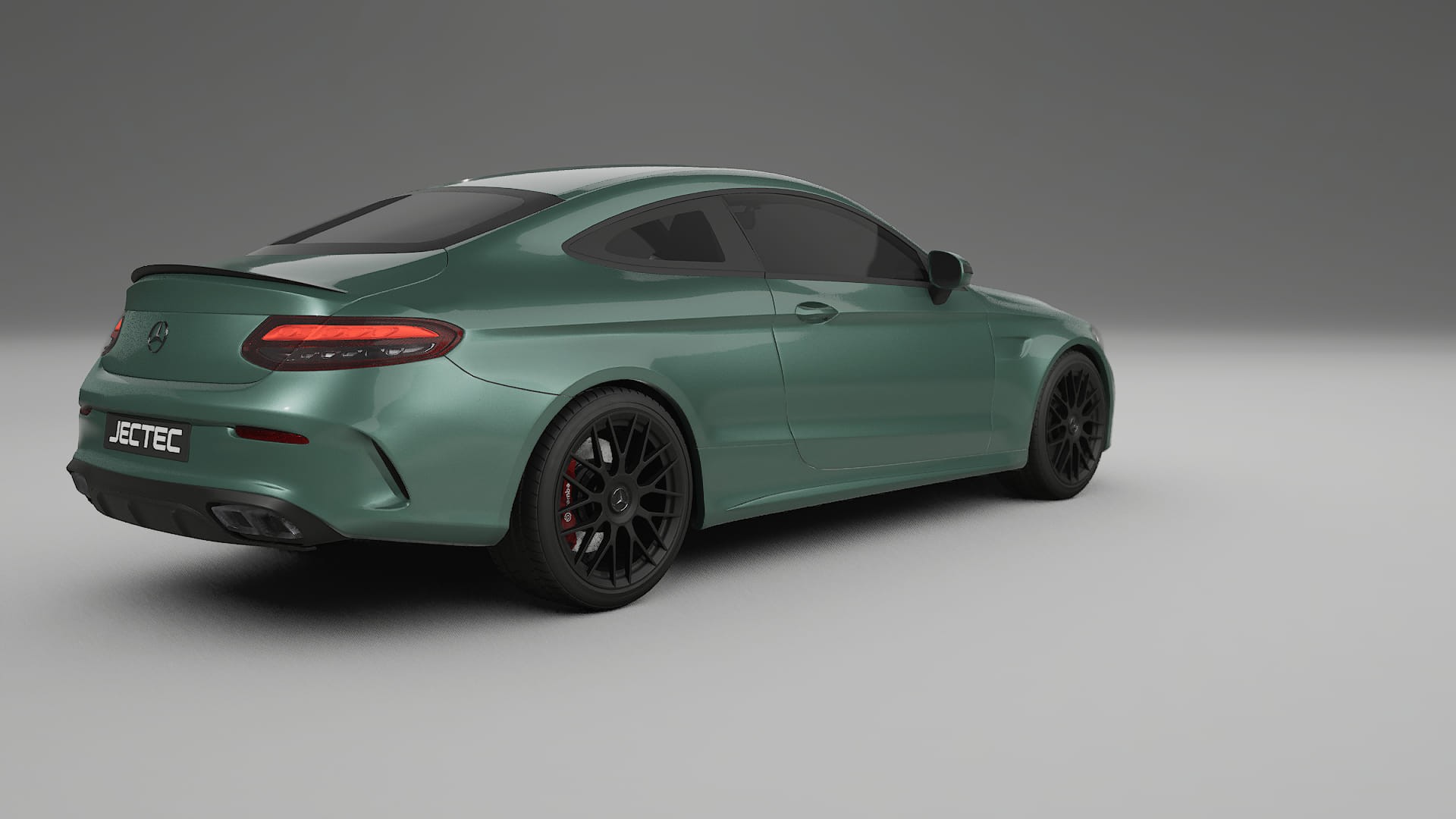 Mercedes C63 AMG W205 Coupe TPU Lackskyddsfilm | EVERGREEN Färgskiftande PPF – Komplett Förskuret Kit