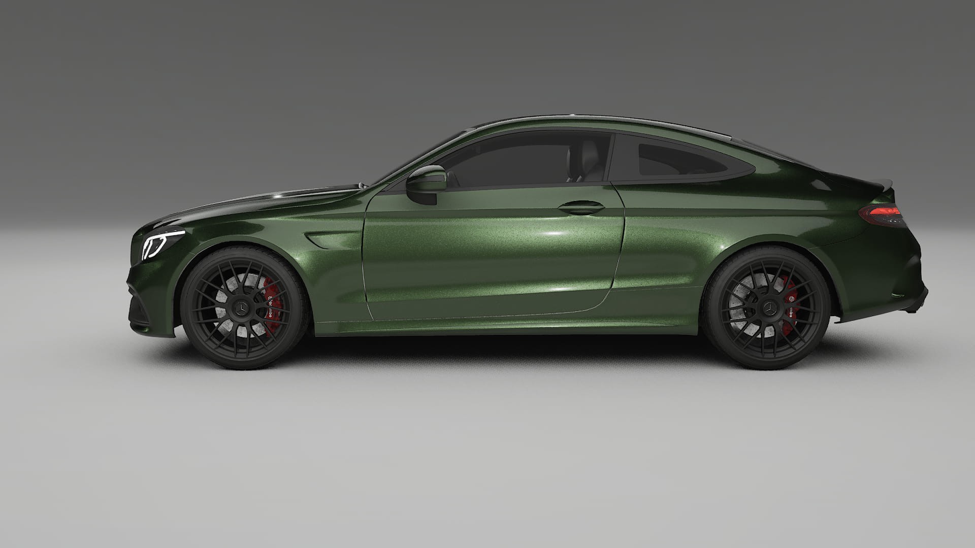 Mercedes C63 AMG W205 Coupe TPU Lackskyddsfilm | LAGOON Färgskiftande PPF – Komplett Förskuret Kit