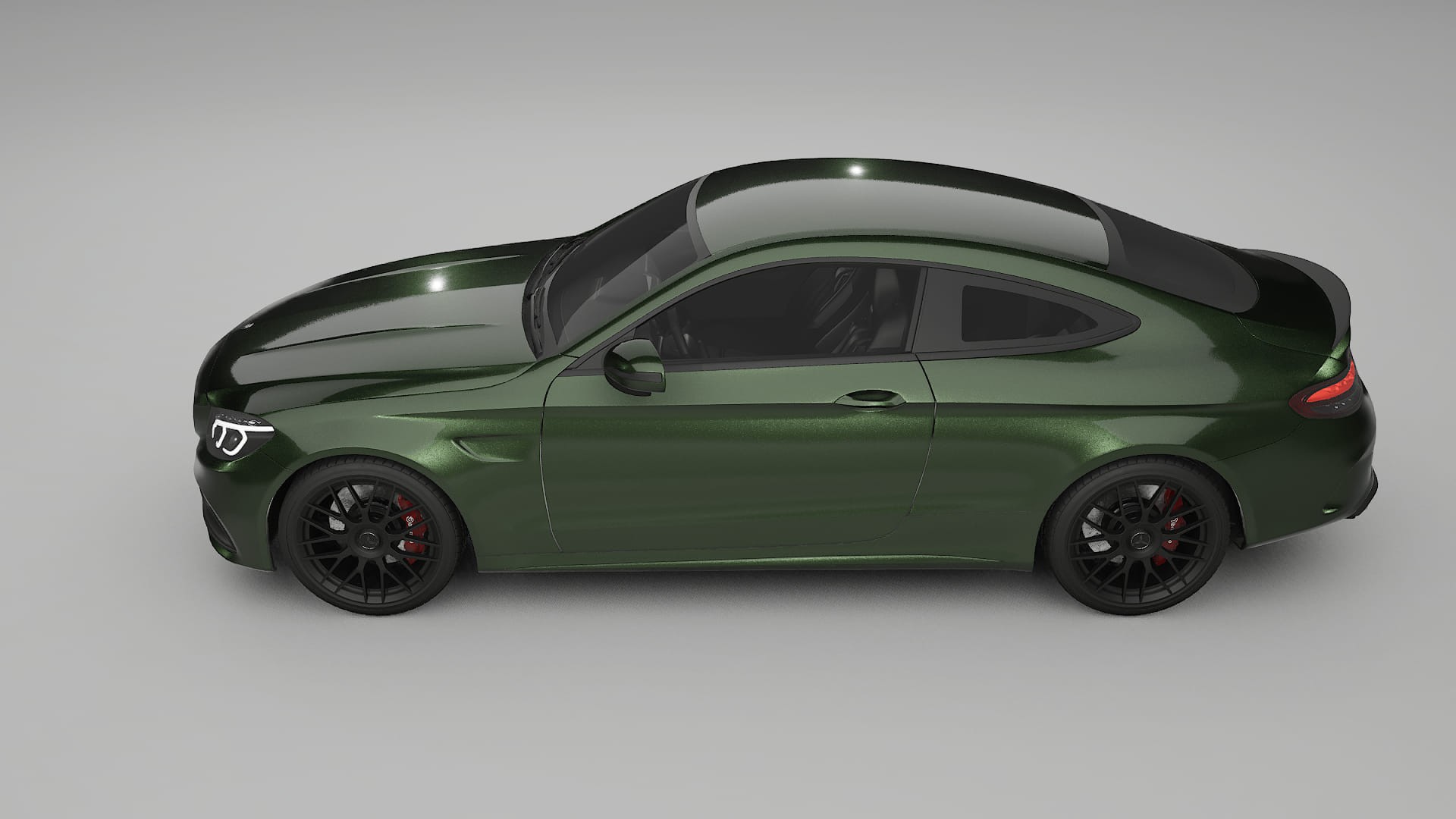 Mercedes C63 AMG W205 Coupe TPU Lackskyddsfilm | LAGOON Färgskiftande PPF – Komplett Förskuret Kit