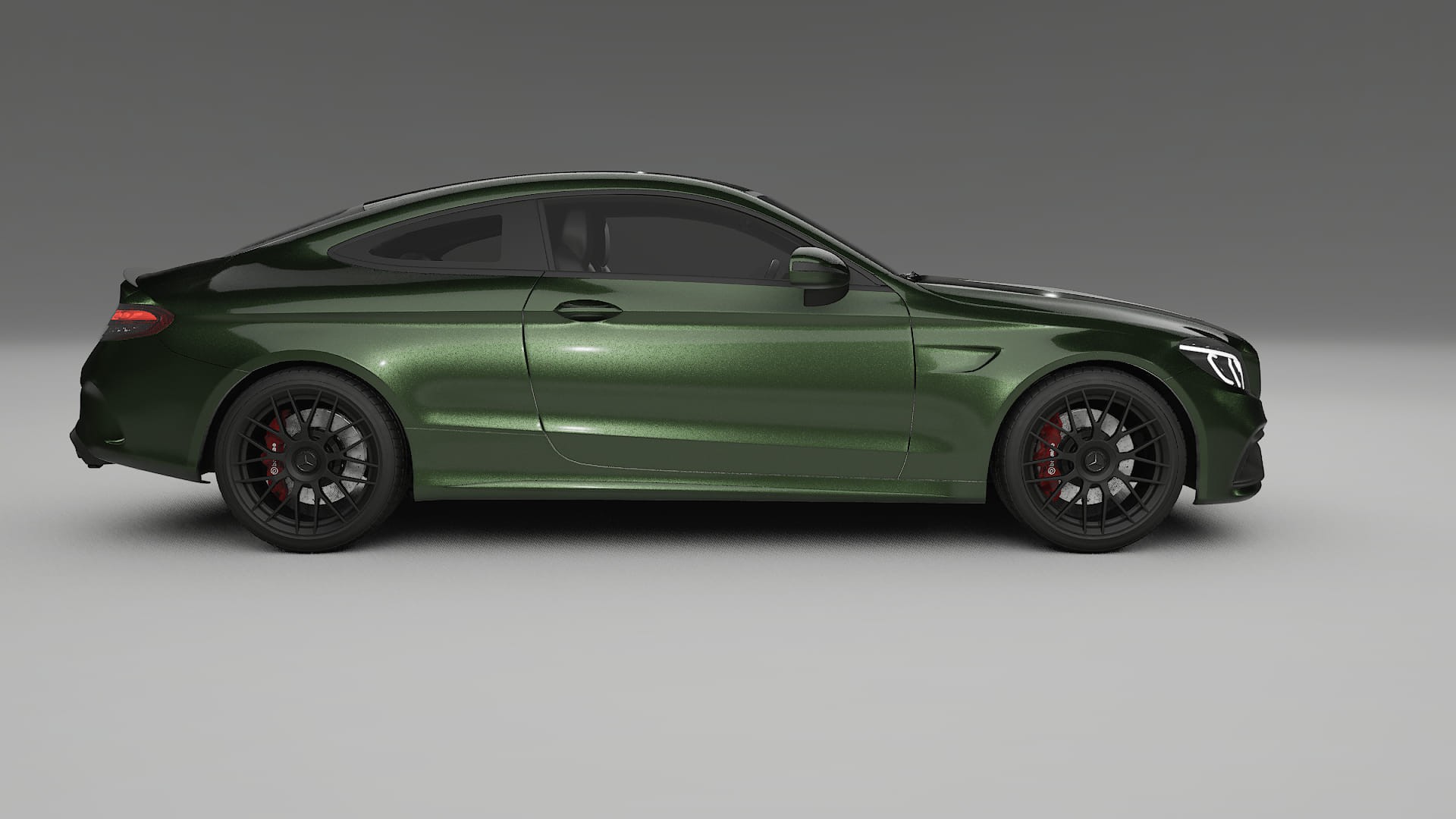 Mercedes C63 AMG W205 Coupe TPU Lackskyddsfilm | LAGOON Färgskiftande PPF – Komplett Förskuret Kit