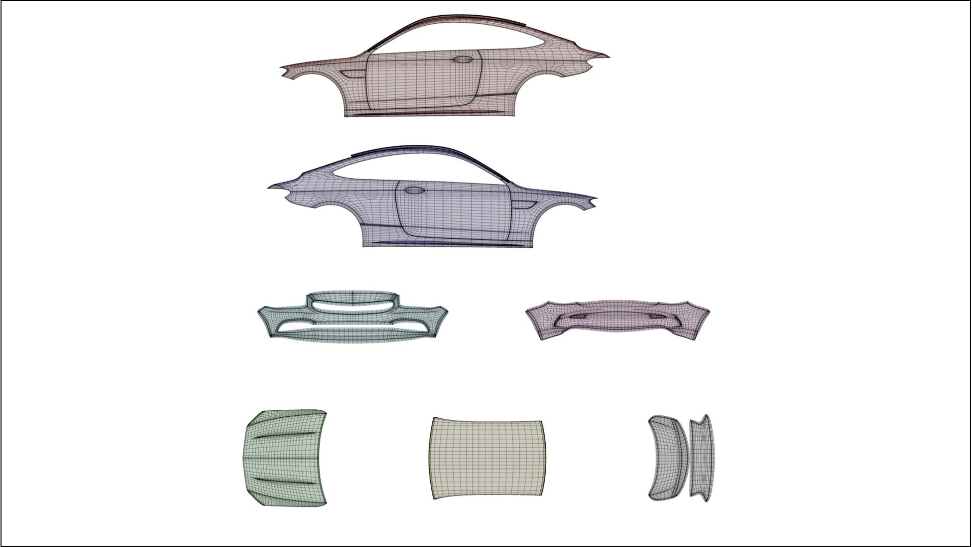 Mercedes C63 AMG W205 Coupe TPU Lackskyddsfilm | FORGED S Färgskiftande PPF – Komplett Förskuret Kit 2