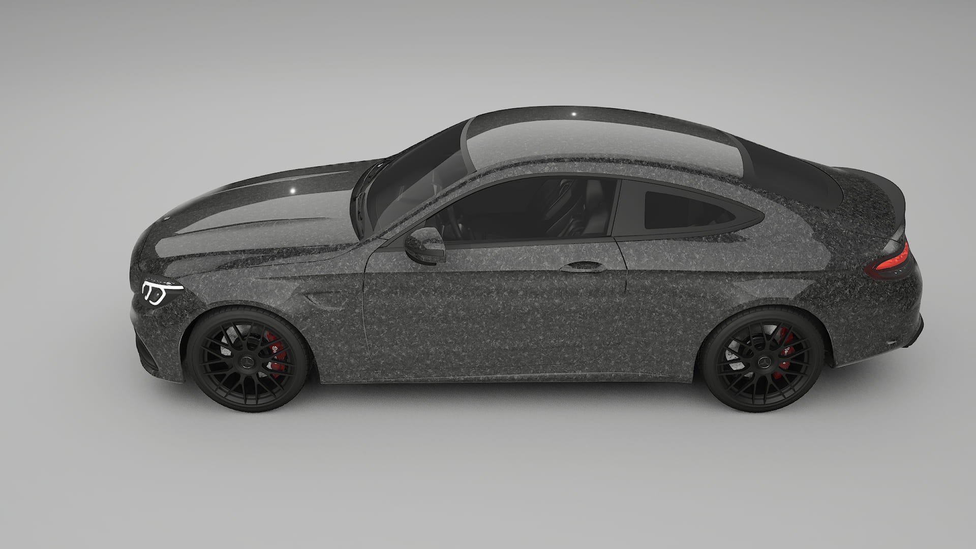 Mercedes C63 AMG W205 Coupe TPU Lackskyddsfilm | FORGED S Färgskiftande PPF – Komplett Förskuret Kit