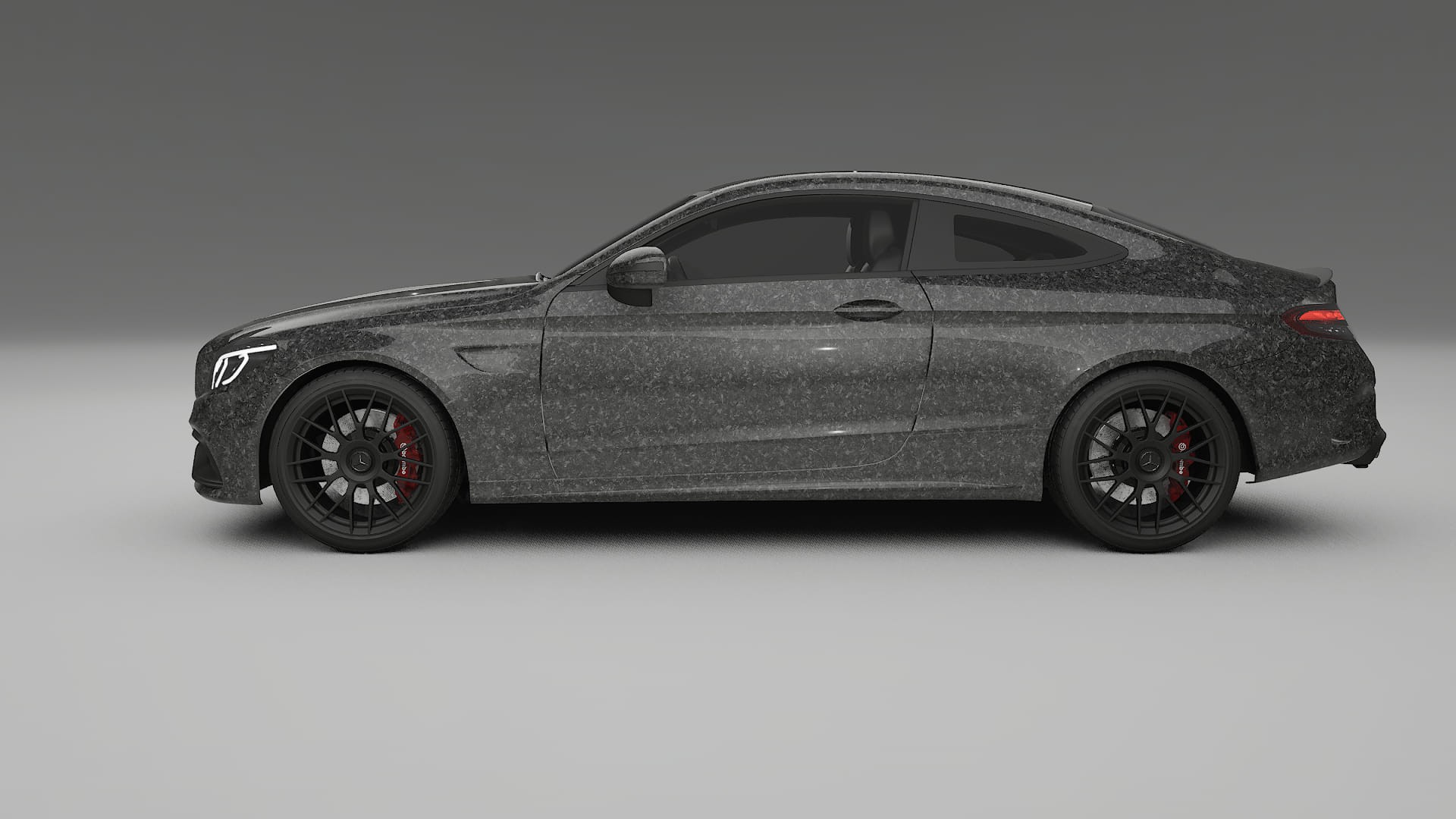 Mercedes C63 AMG W205 Coupe TPU Lackskyddsfilm | FORGED S Färgskiftande PPF – Komplett Förskuret Kit
