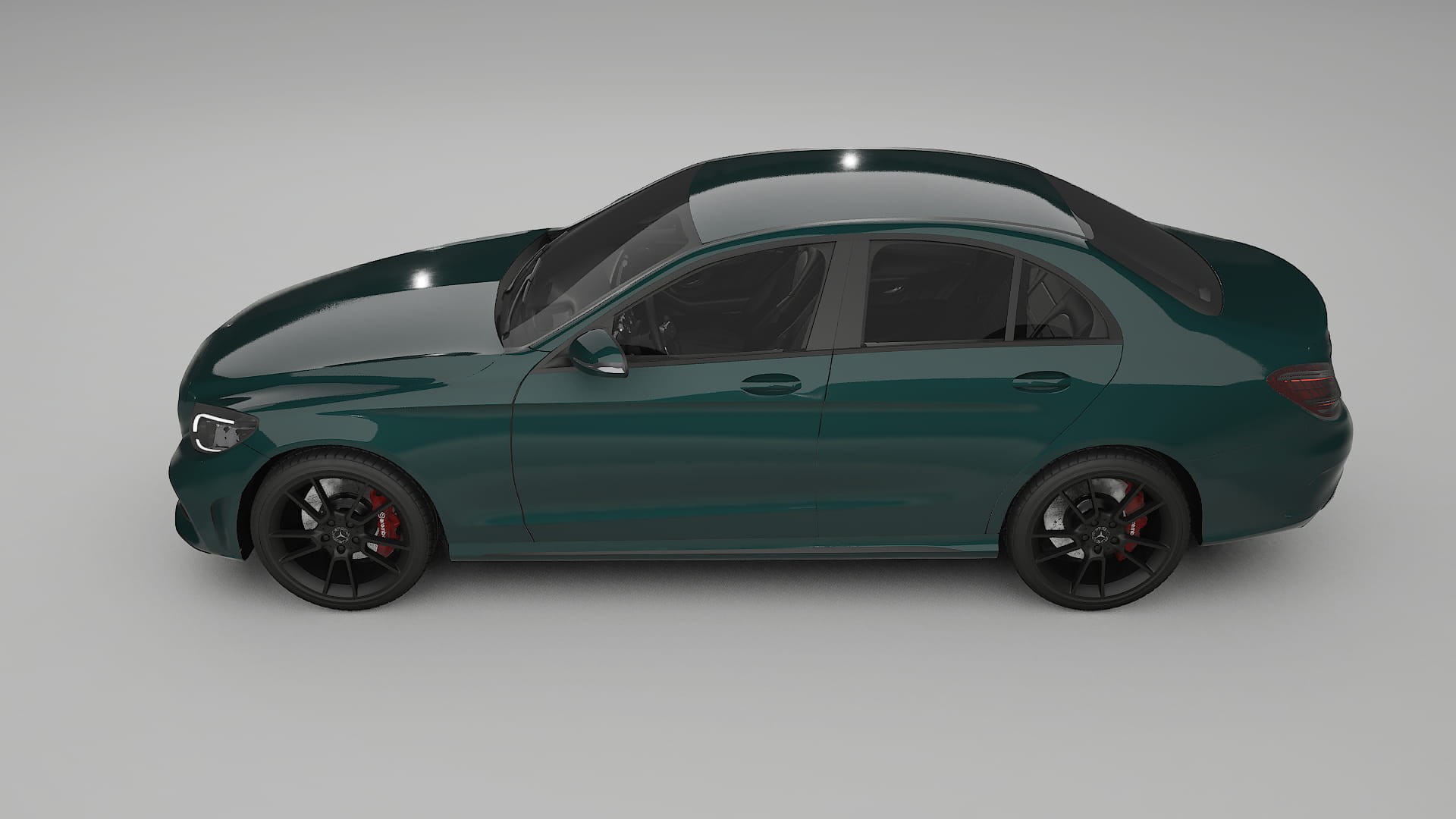 Mercedes C Class W205 AMG sedan TPU Lackskyddsfilm | INFERNO Färgskiftande PPF – Komplett Förskuret Kit