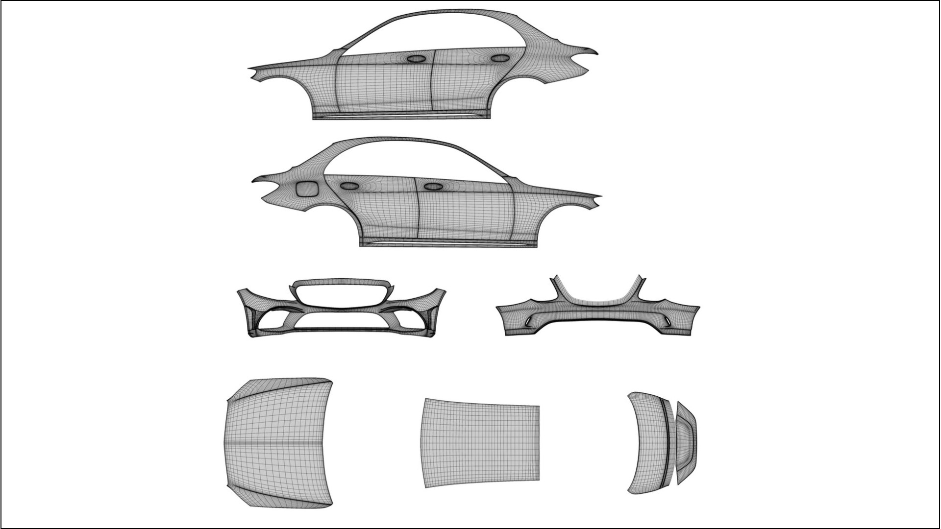 Mercedes C Class W205 AMG sedan TPU Lackskyddsfilm | FROST Färgskiftande PPF – Komplett Förskuret Kit