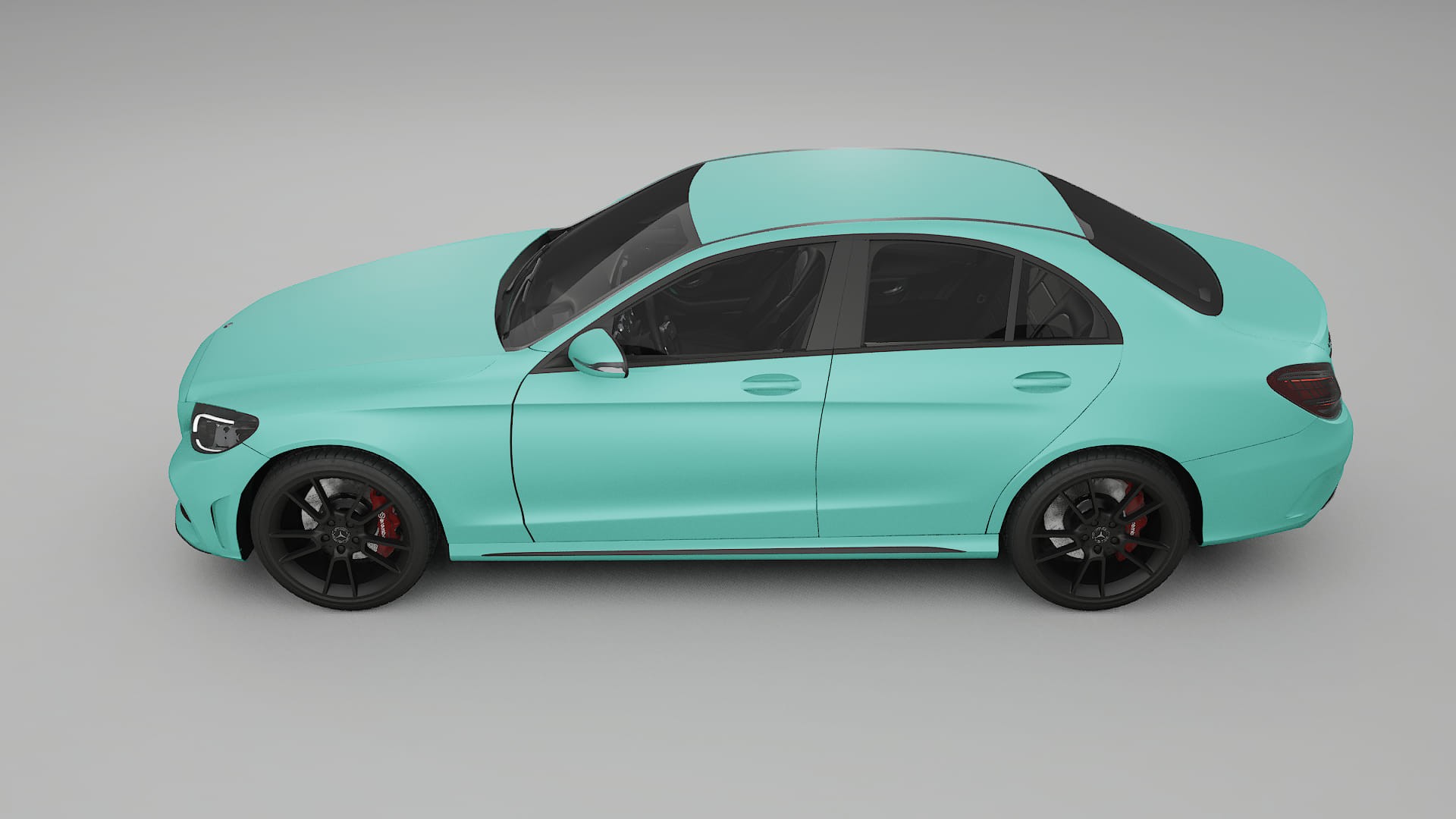 Mercedes C Class W205 AMG sedan TPU Lackskyddsfilm | FROST Färgskiftande PPF – Komplett Förskuret Kit