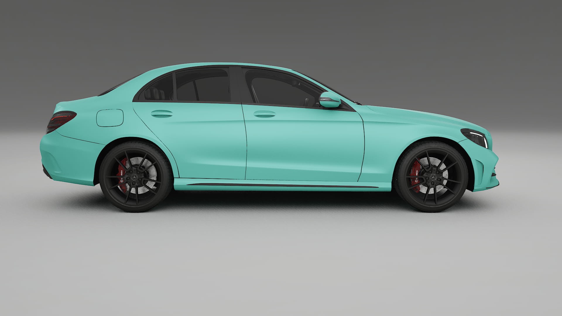 Mercedes C Class W205 AMG sedan TPU Lackskyddsfilm | FROST Färgskiftande PPF – Komplett Förskuret Kit