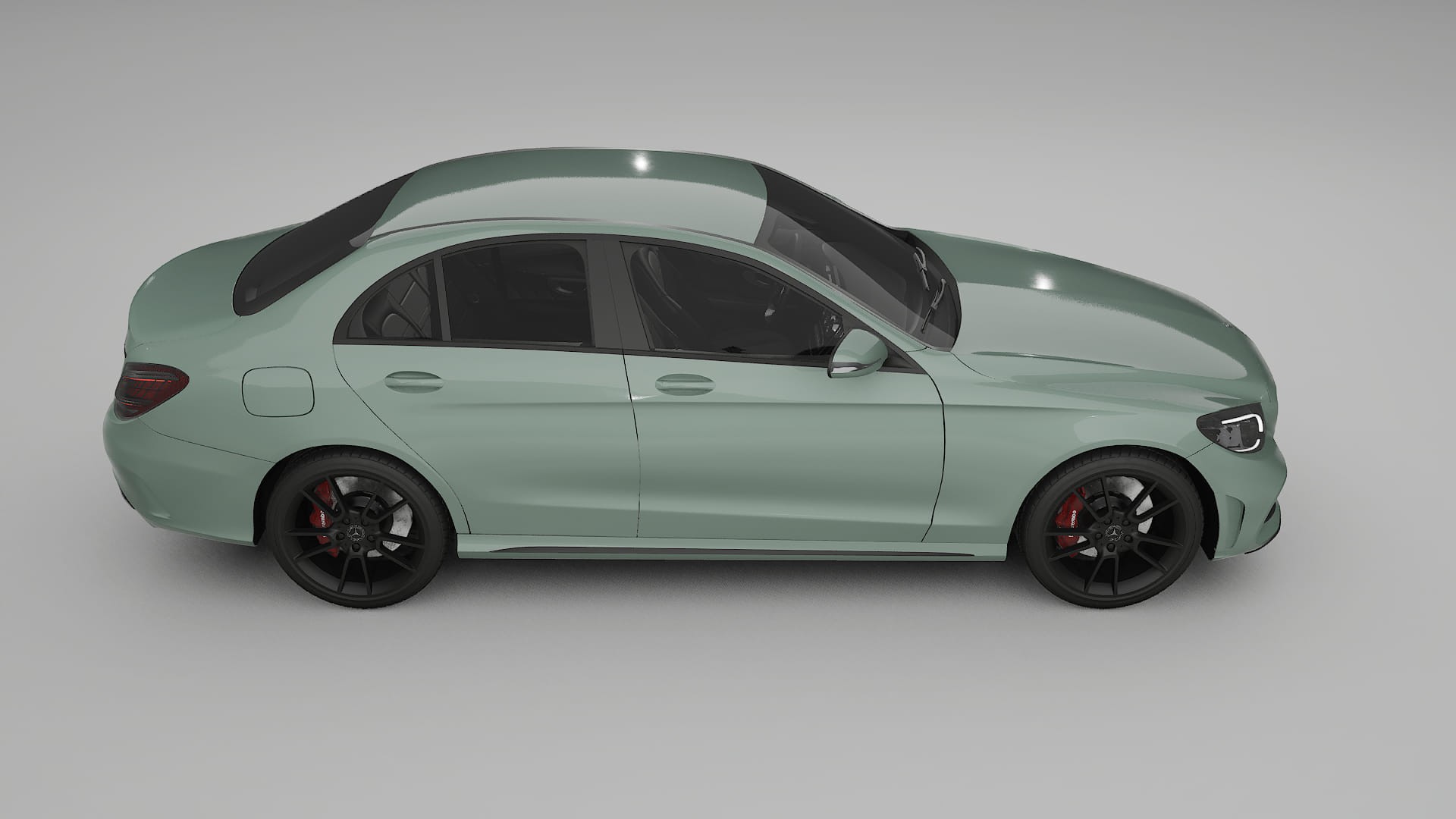 Mercedes C Class W205 AMG sedan TPU Lackskyddsfilm | CINDER Färgskiftande PPF – Komplett Förskuret Kit