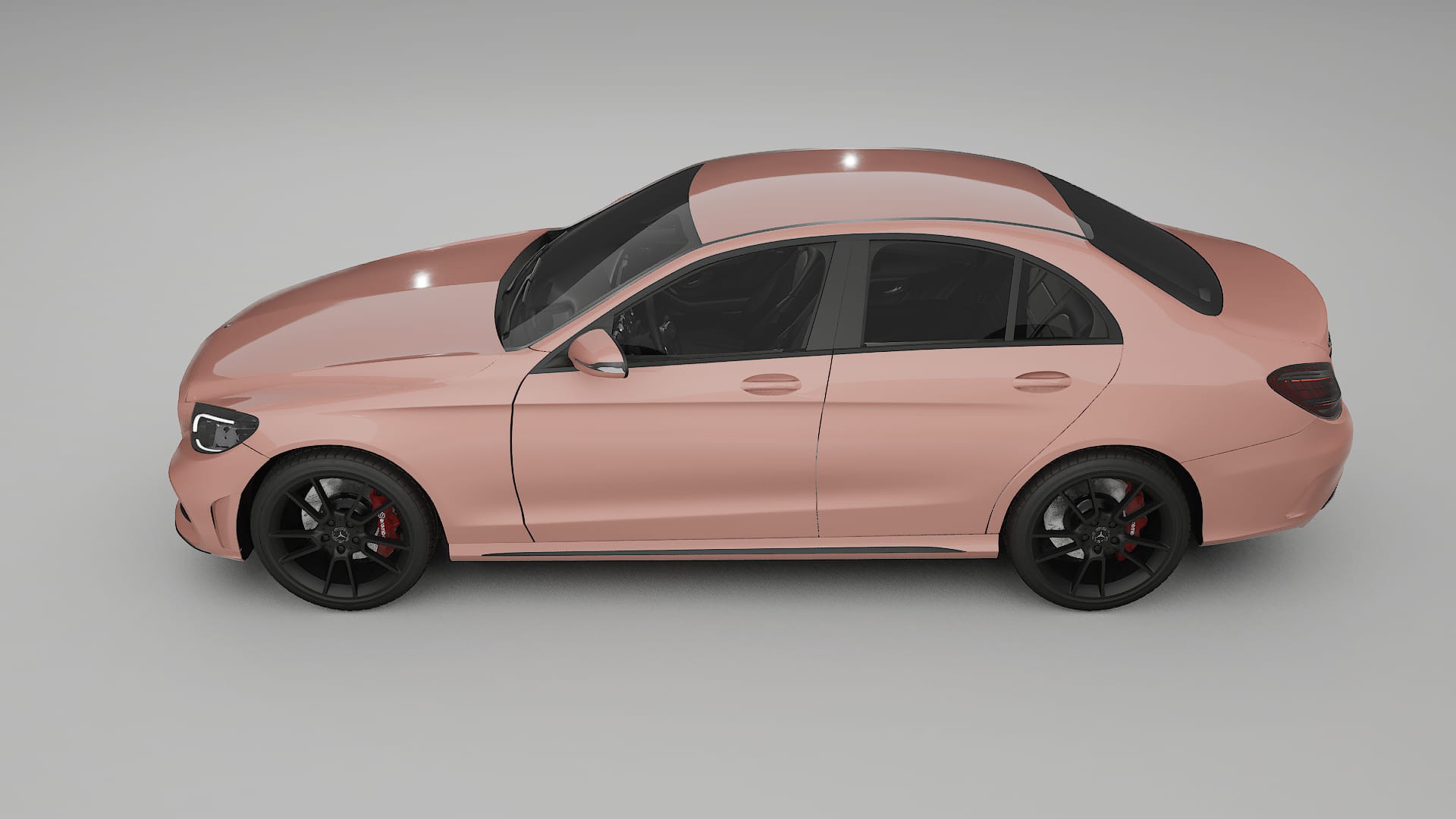 Mercedes C Class W205 AMG sedan TPU Lackskyddsfilm | BLUSH Färgskiftande PPF – Komplett Förskuret Kit