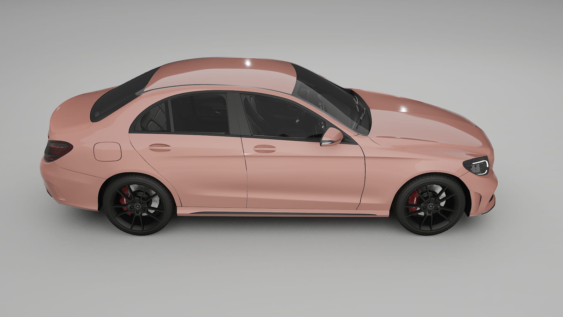 Mercedes C Class W205 AMG sedan TPU Lackskyddsfilm | BLUSH Färgskiftande PPF – Komplett Förskuret Kit